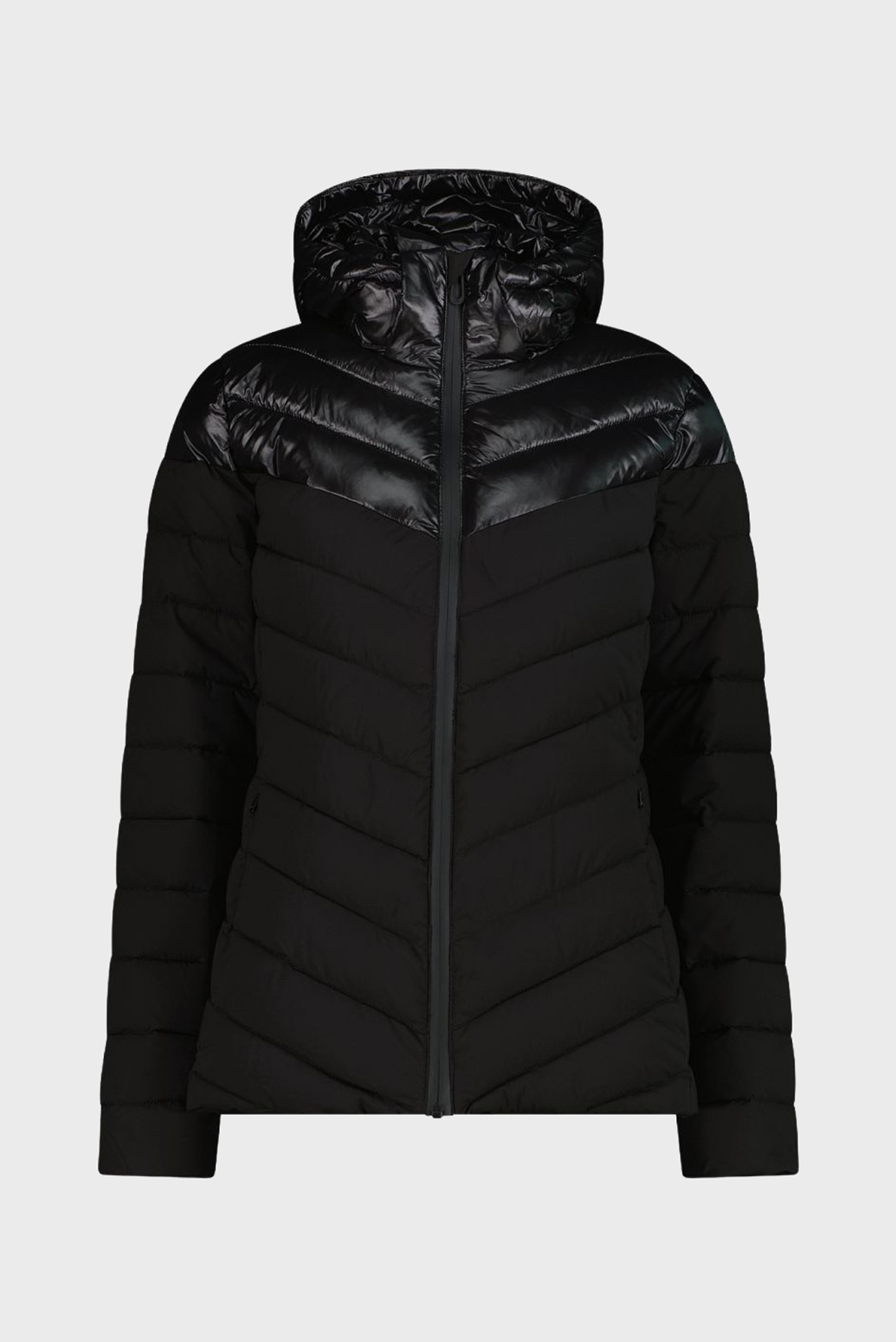 Женская черная куртка SNAPS HOOD SORONA AURA Черный 34 CMP 35K3576-U901 Женская черная куртка SNAPS HOOD SORONA AURA Черный 34 CMP 35K3576-U901