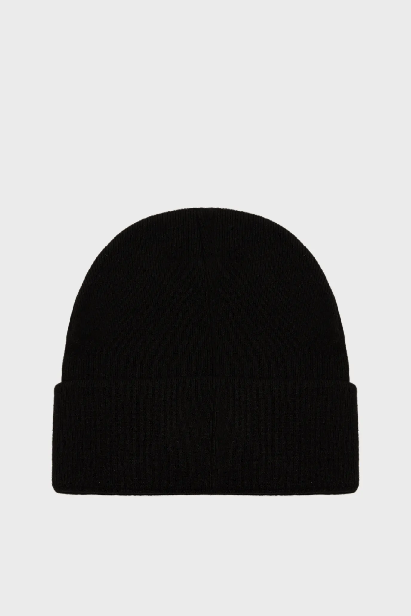 Чоловіча чорна вовняна шапка THICK EMBROIDERY BEANIE 3