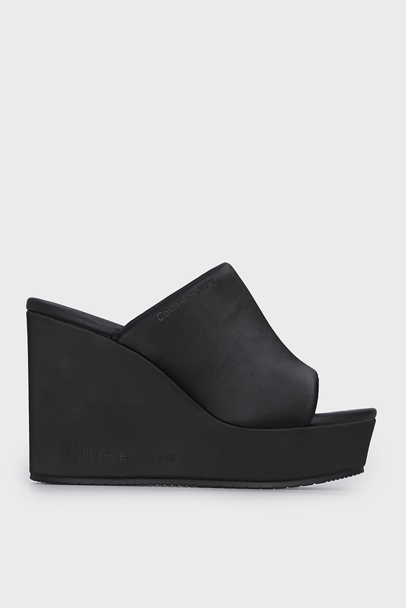 Женские черные мюли WEDGE SANDAL SAT NYL 1