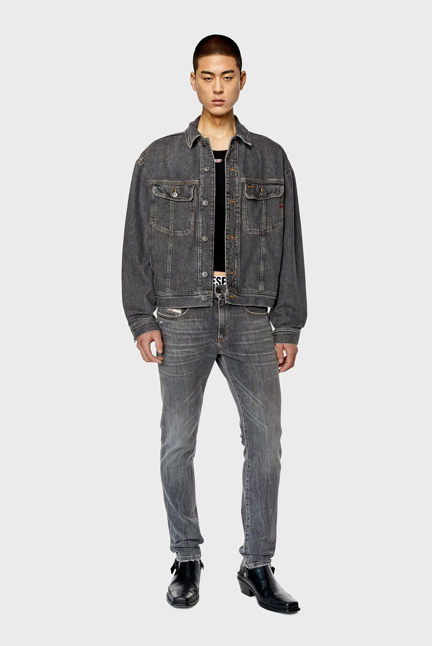 Чоловічі сірі джинси 2019 D-STRUKT 3