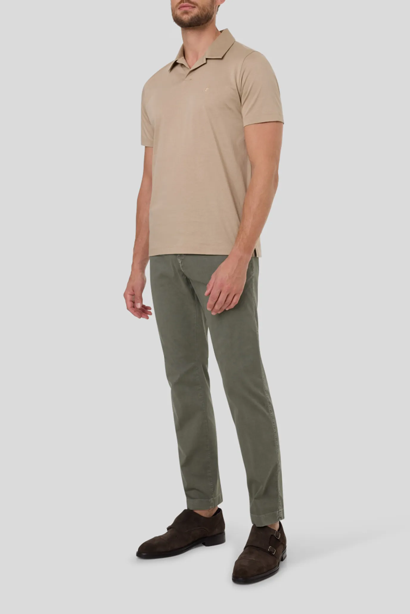 Чоловіче бежеве поло 2