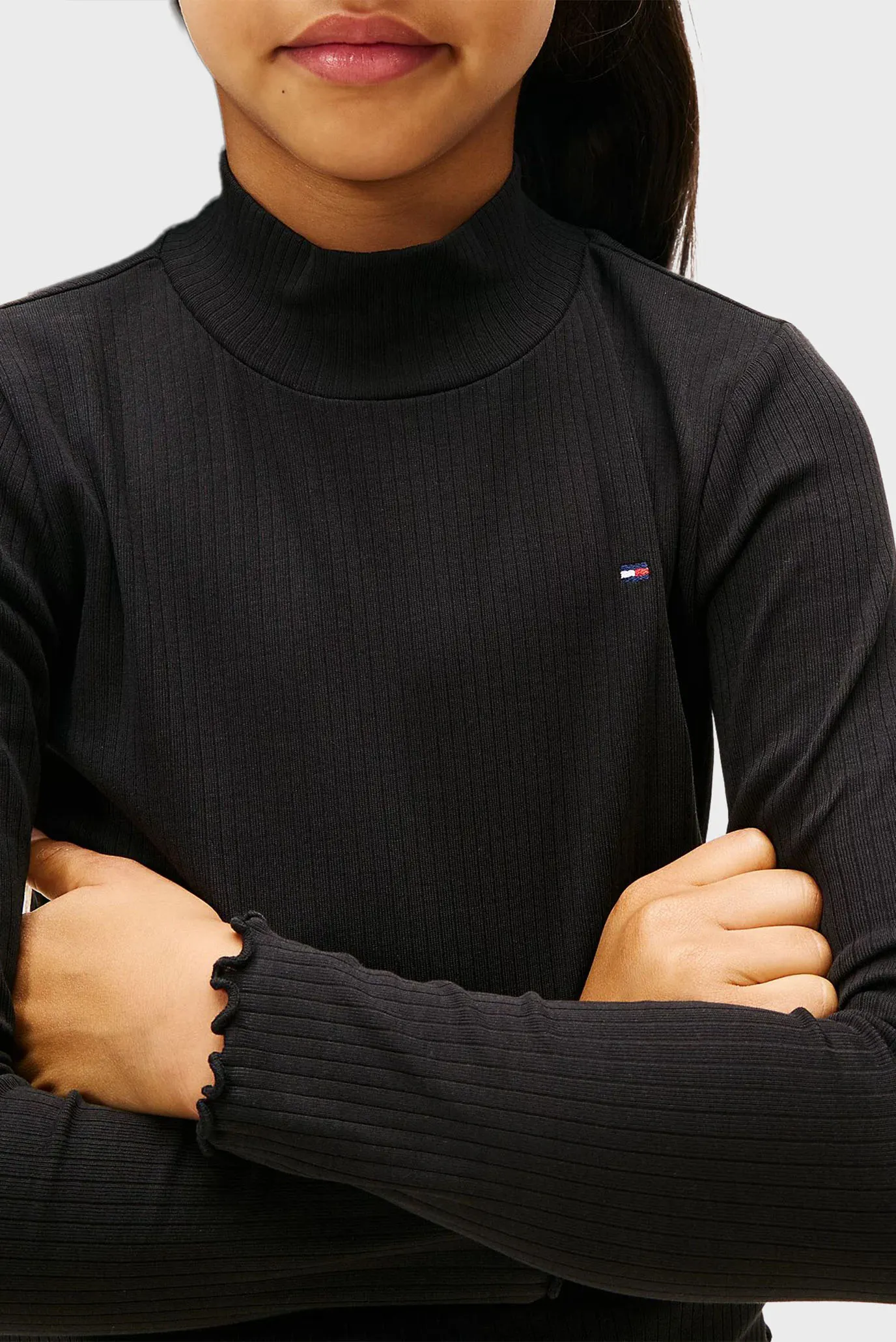 Детский черный гольф MOCK 4