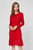 Женское красное кружевное платье