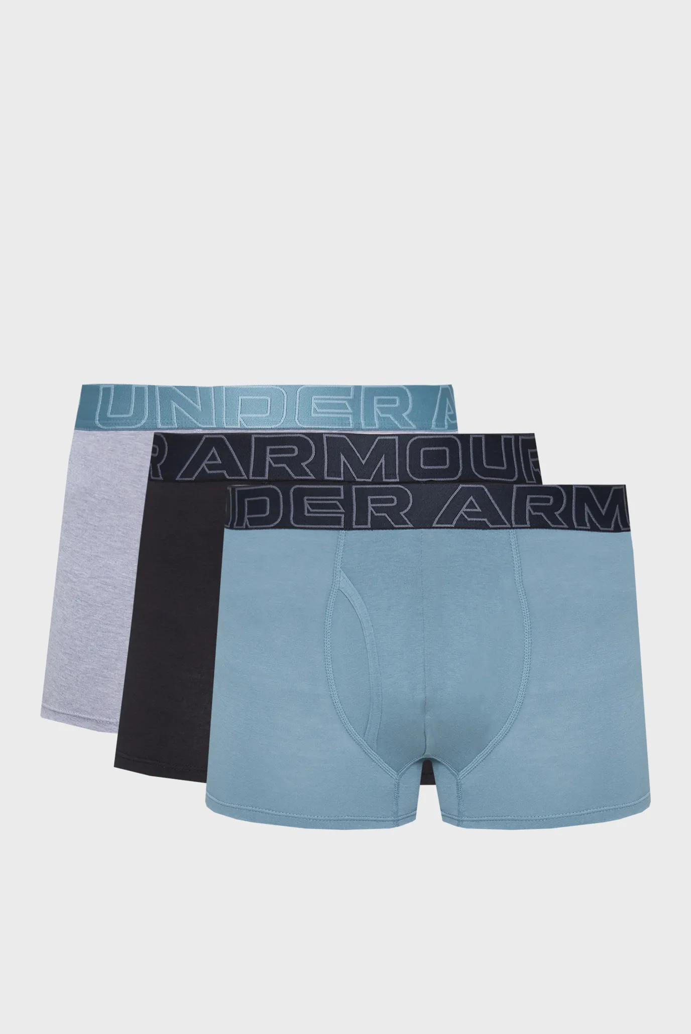 Чоловічі боксери (3 шт) UA PERFORMANCE COTTON - SOLID 3 IN 3PK 1