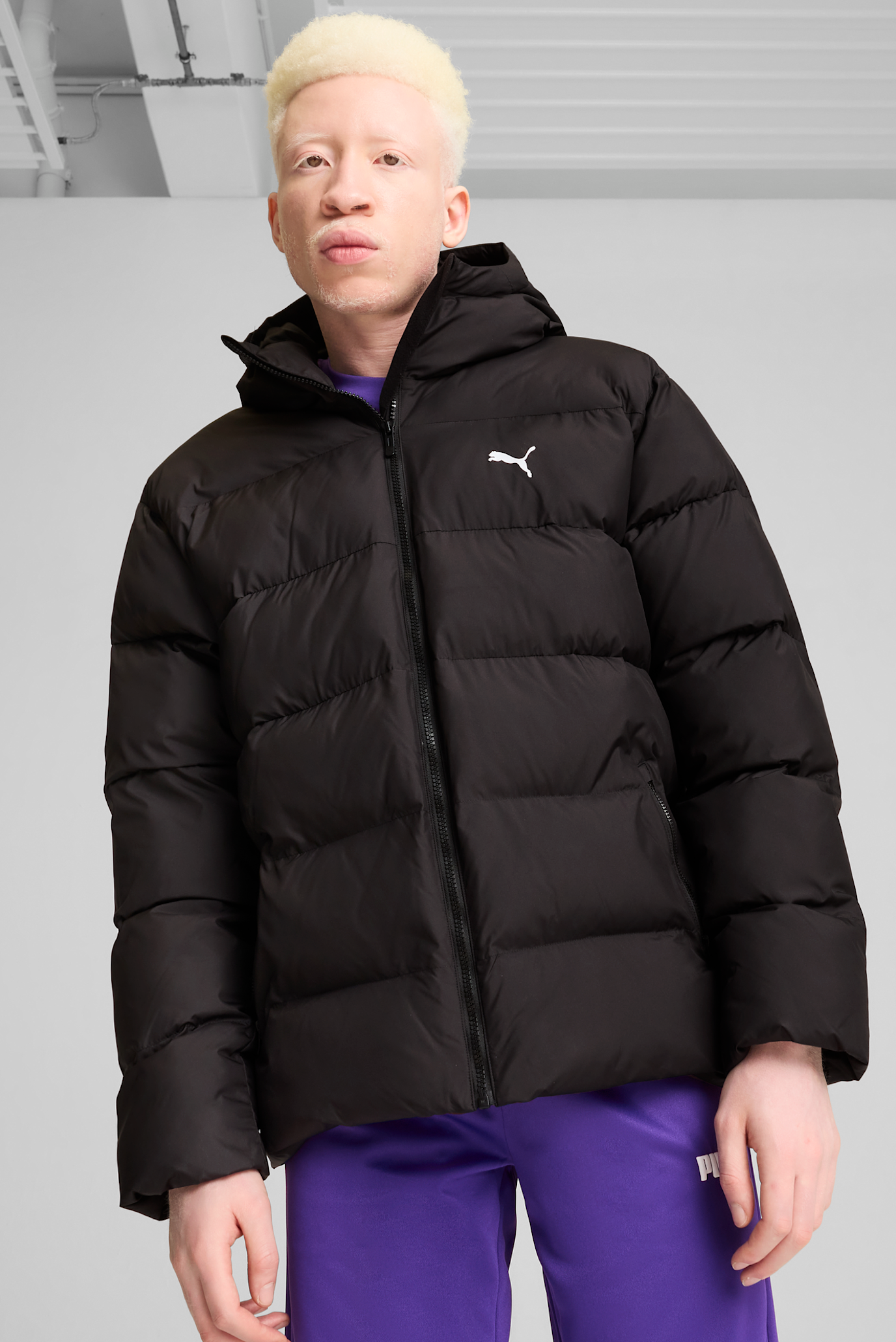 Чоловічий чорний пуховик Puffer Jacket Men 1