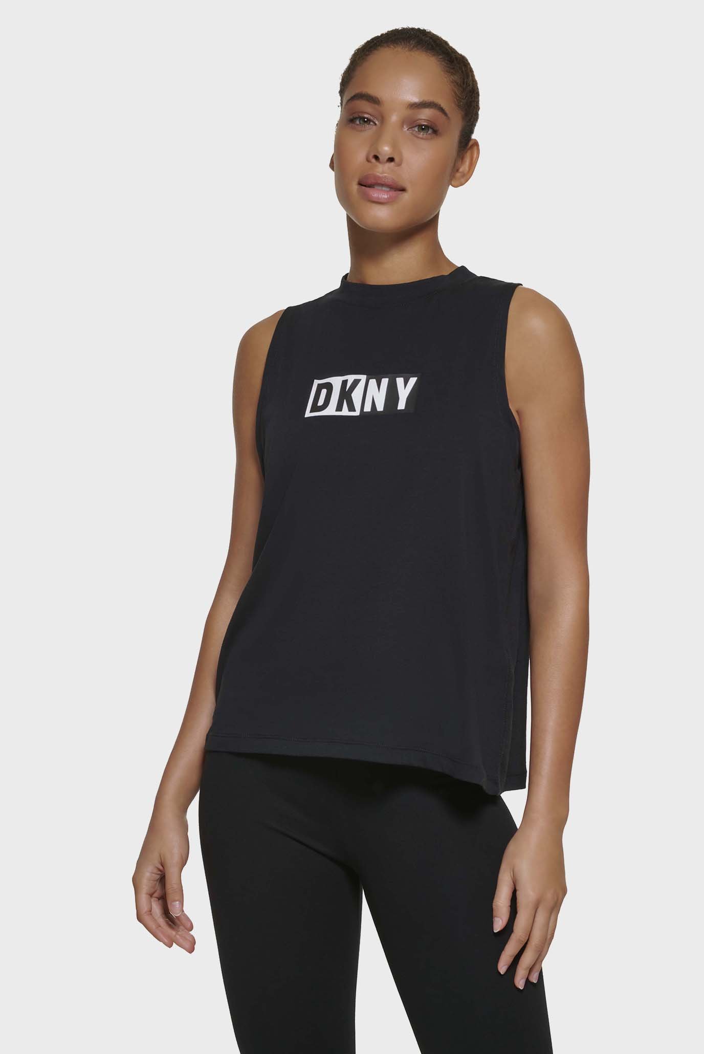 Женский черный топ Черный L DKNY DP2T5892 Женский черный топ Черный L DKNY DP2T5892