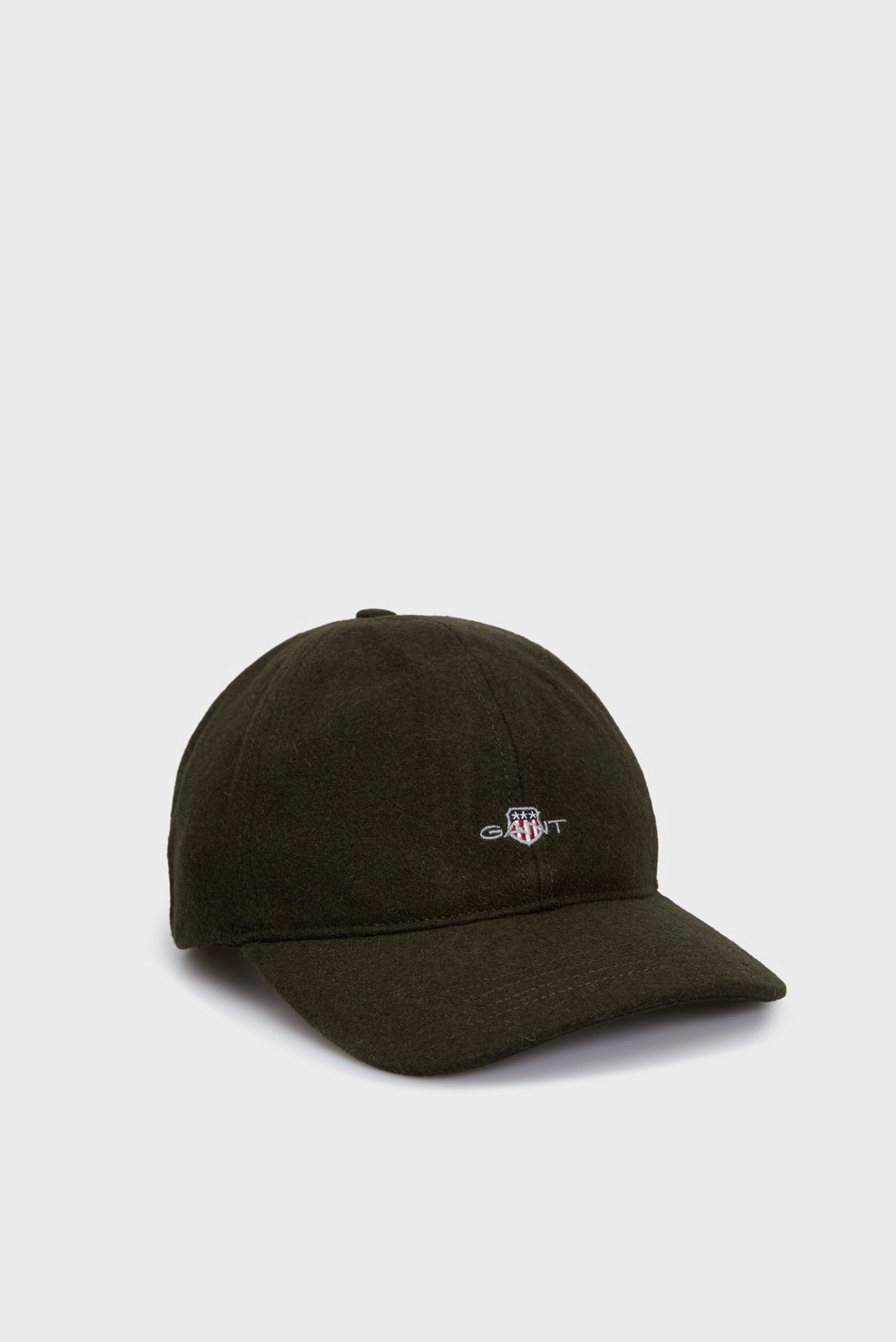 Мужская темно-зеленая шерстяная кепка SHIELD MELTON CAP 1