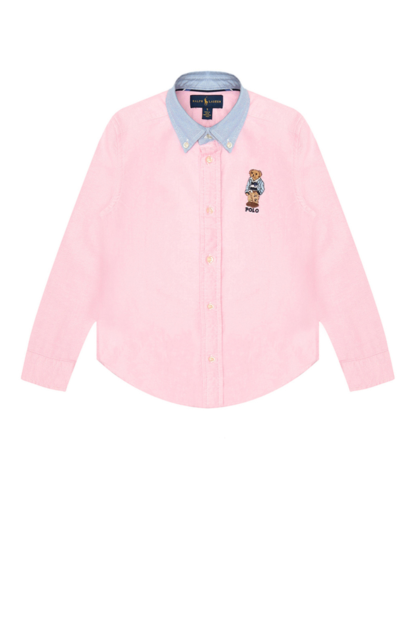 Детская розовая рубашка 1