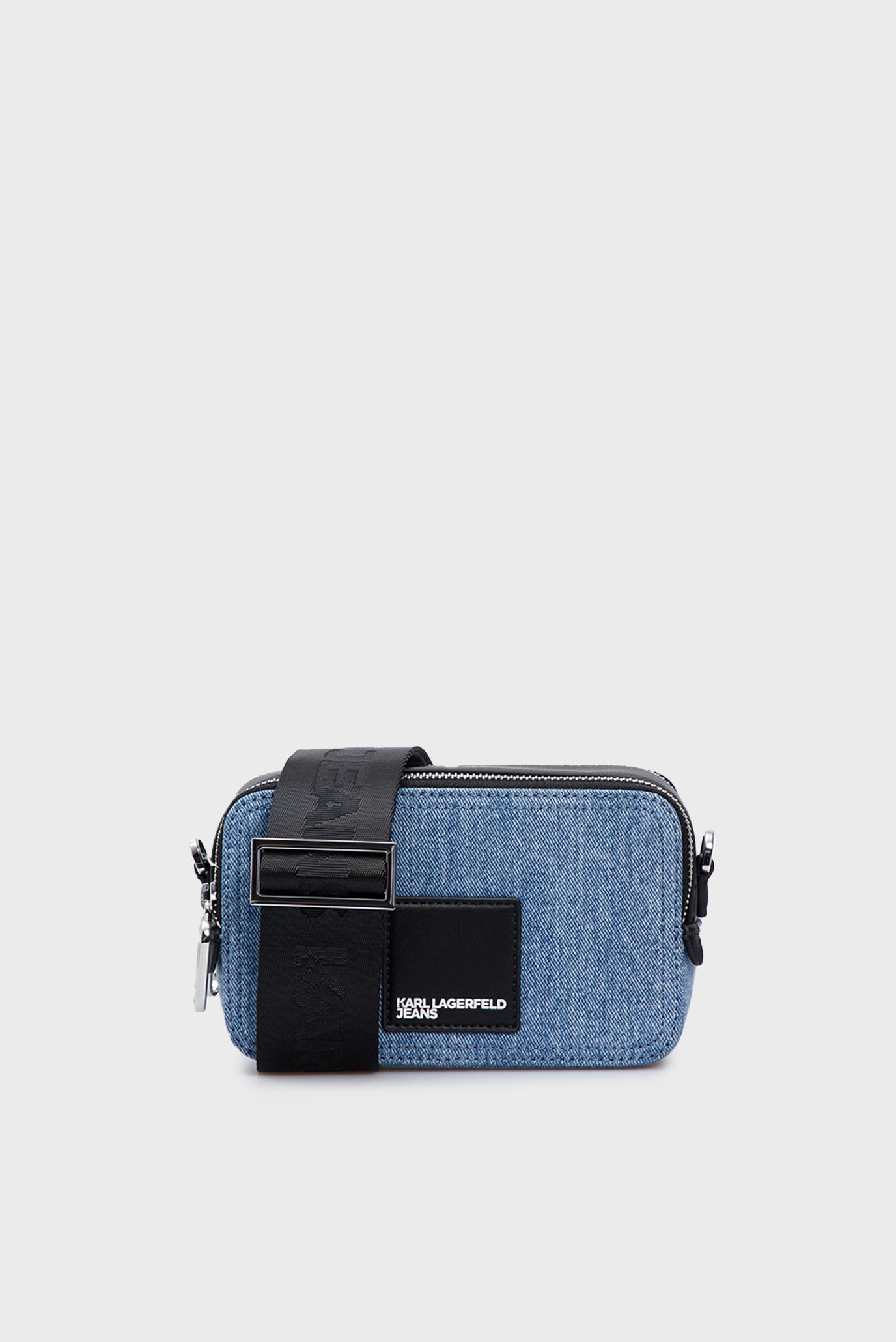 Жіноча синя джинсова сумка BOX LOGO CAMERA BAG 1