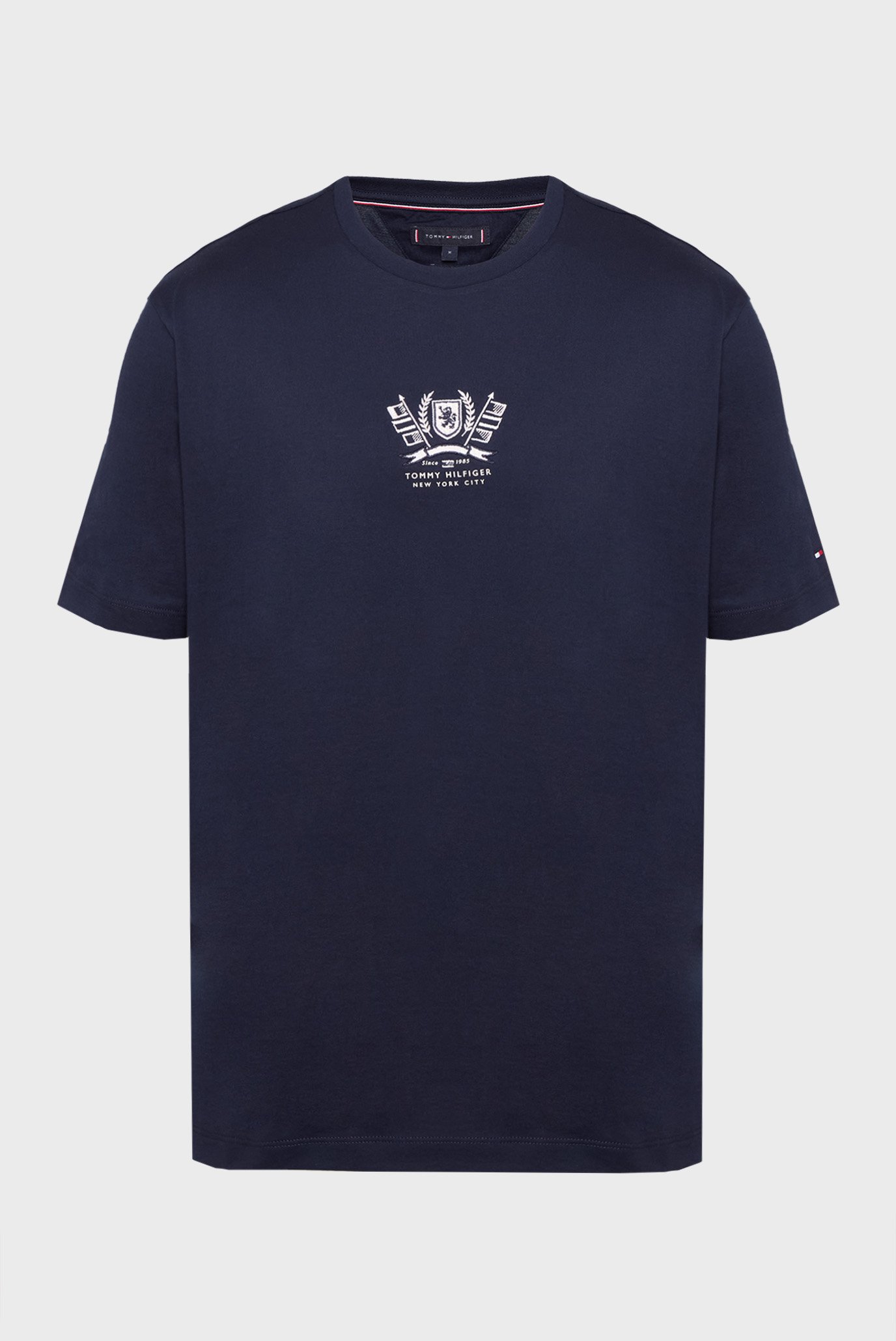 Мужская темно-синяя футболка CREST EMBRO Синий XXL Tommy Hilfiger MW0MW38613 Мужская темно-синяя футболка CREST EMBRO Синий XXL Tommy Hilfiger MW0MW38613