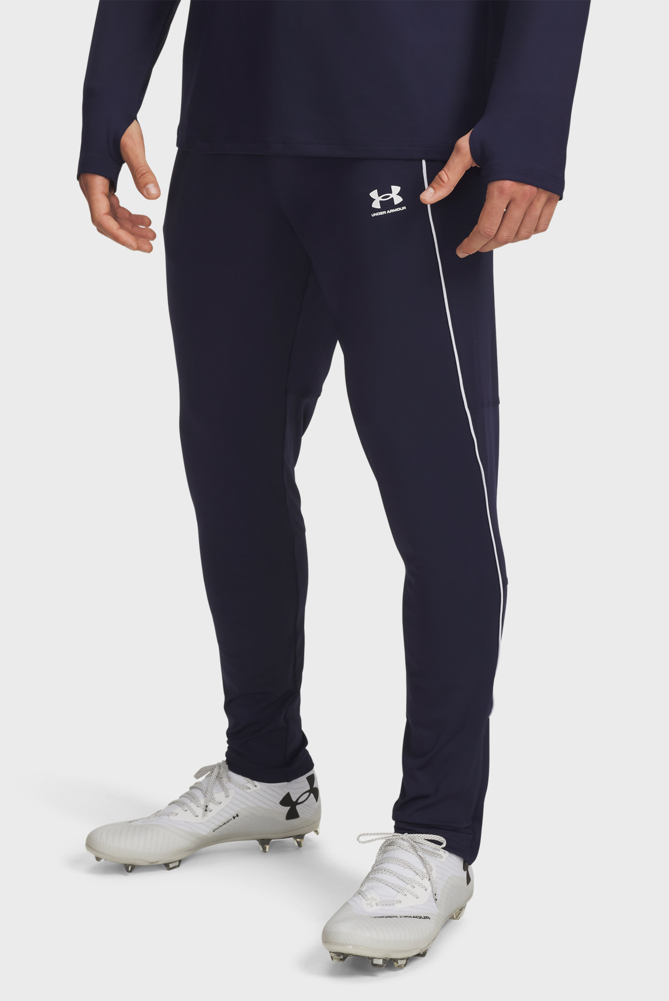 Мужские темно-синие спортивные брюки UA M Challenger Training Pnt Синий XXL Under Armour 6004044-410 Мужские темно-синие спортивные брюки UA M Challenger Training Pnt Синий XXL Under Armour 6004044-410