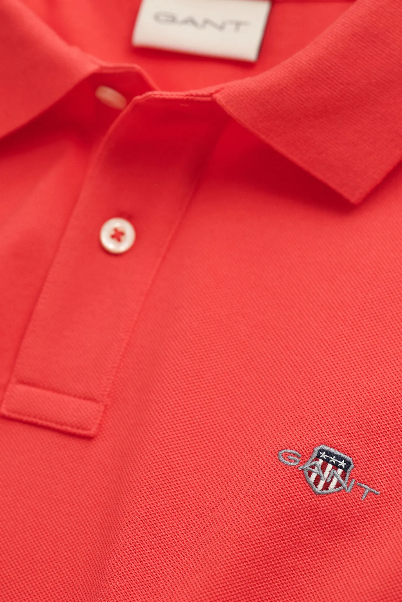 Чоловіче червоне поло REG SHIELD SS PIQUE 4