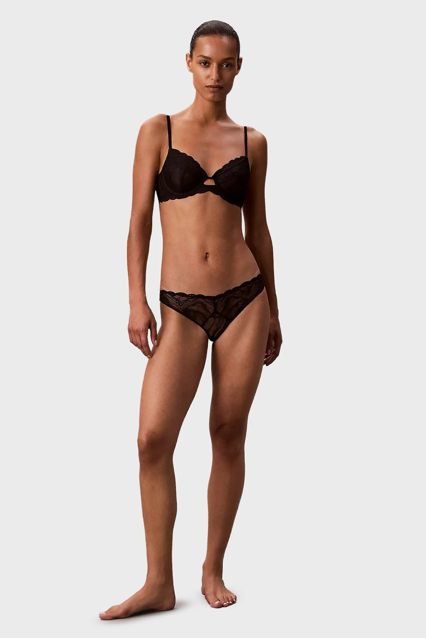 Женские черные трусики BIKINI 2