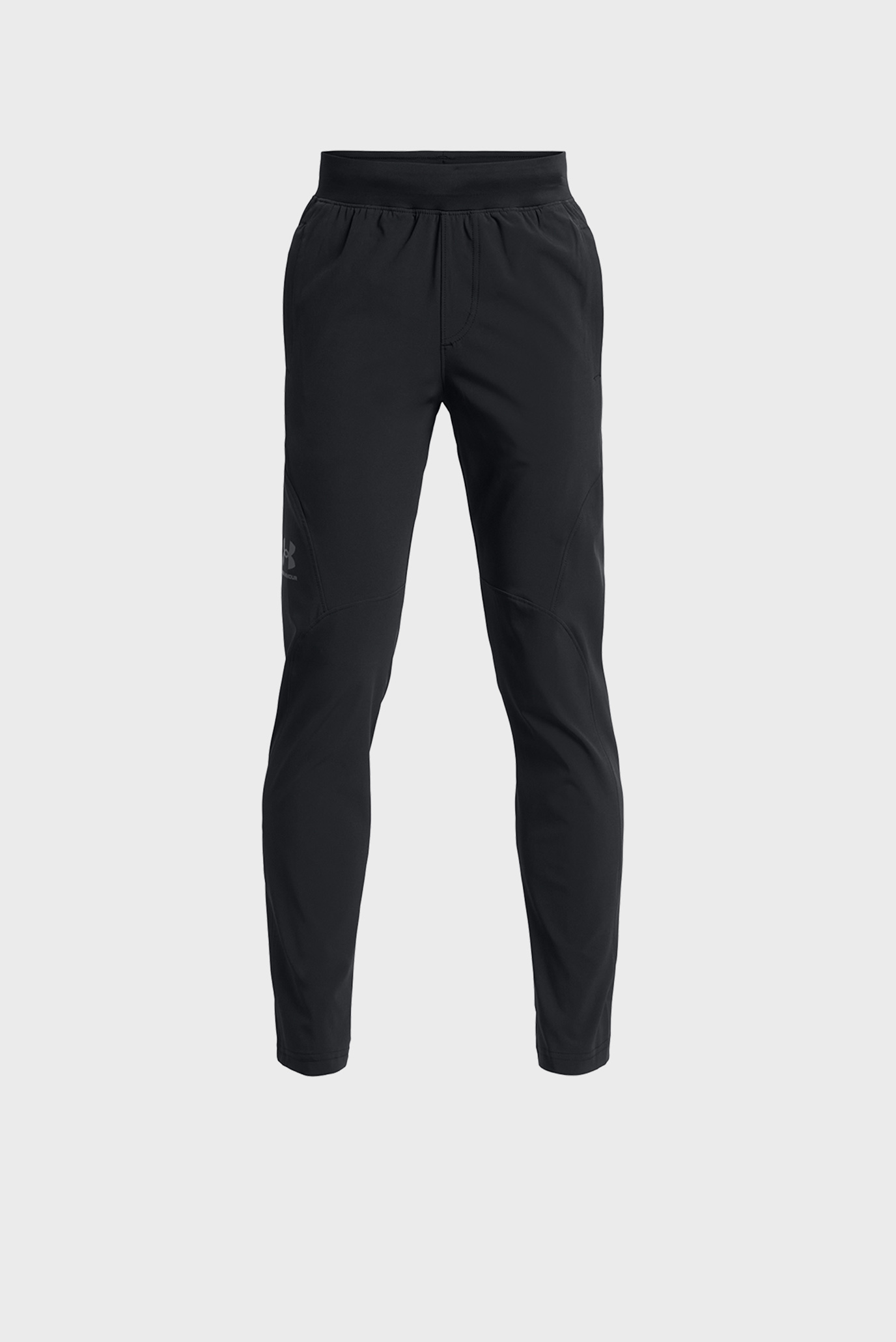 Детские черные спортивные брюки UA Unstoppable Tapered Pant 1