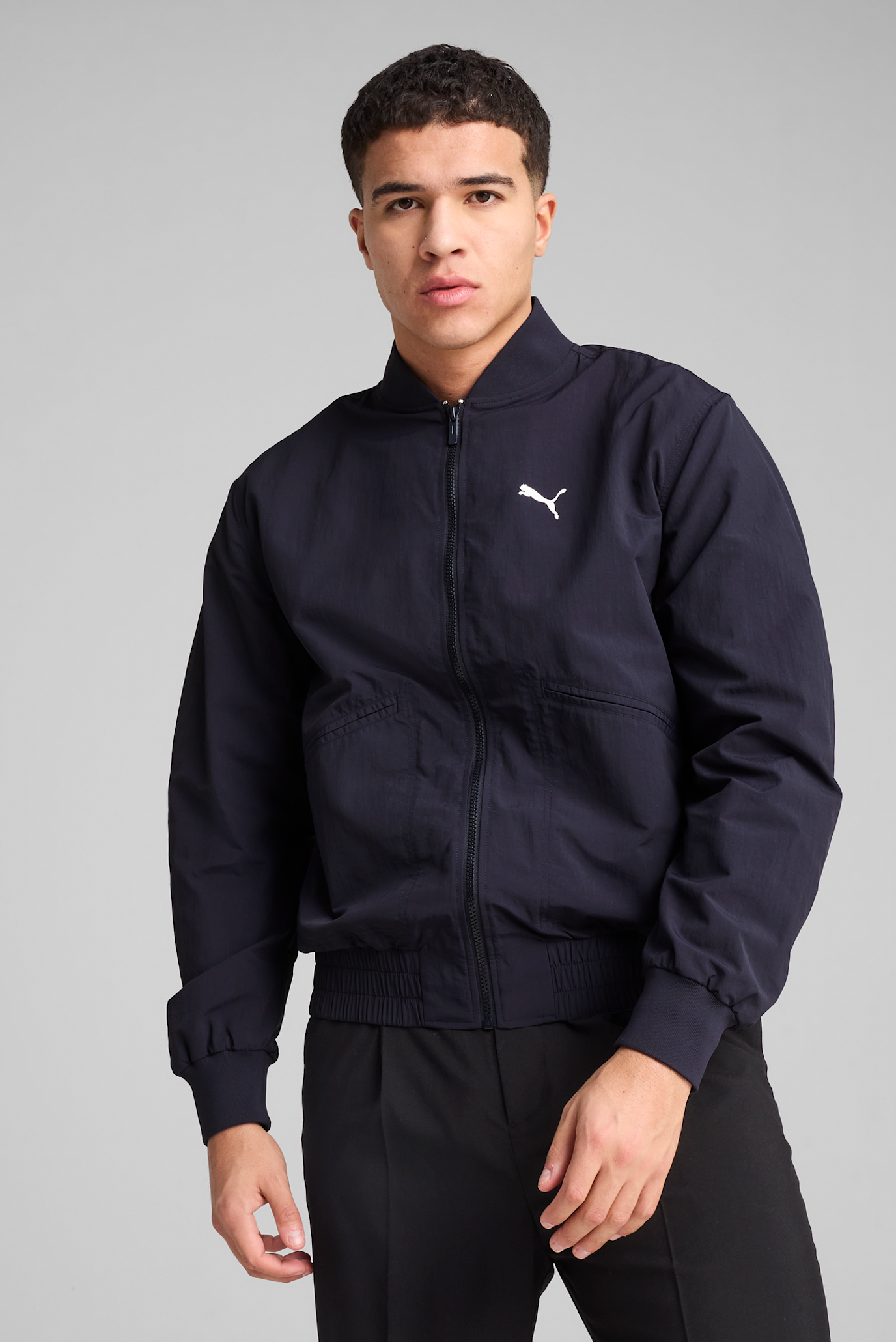 Мужской темно-синий бомбер PUMA Class Bomber Men 1