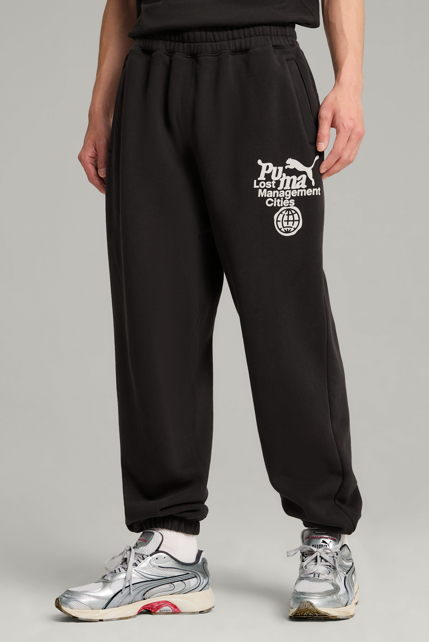 Мужские черные спортивные брюки PUMA x LMC Sweat Pants Men 1