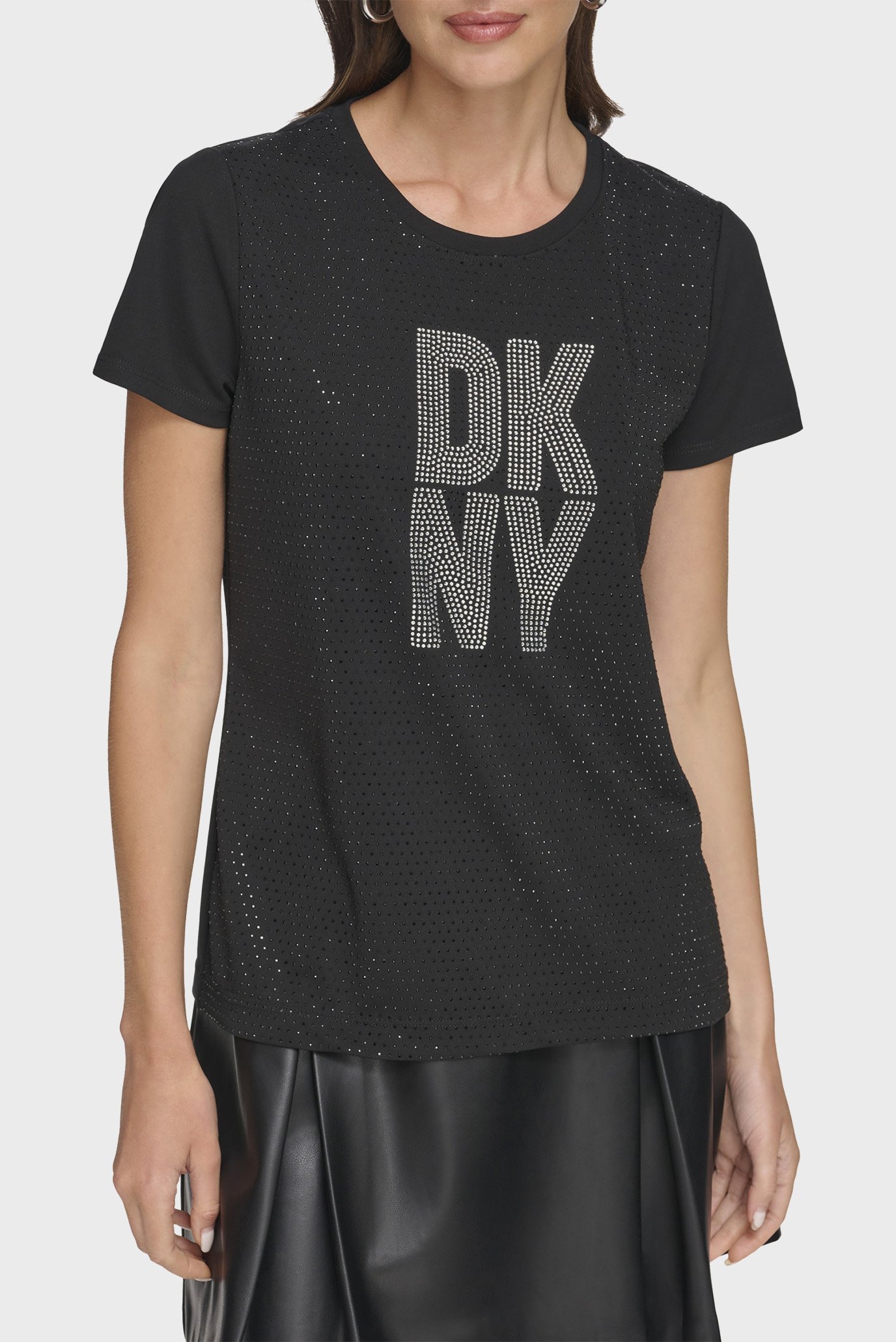 Женская черная футболка Черный M DKNY P3JHXDNA Женская черная футболка Черный M DKNY P3JHXDNA