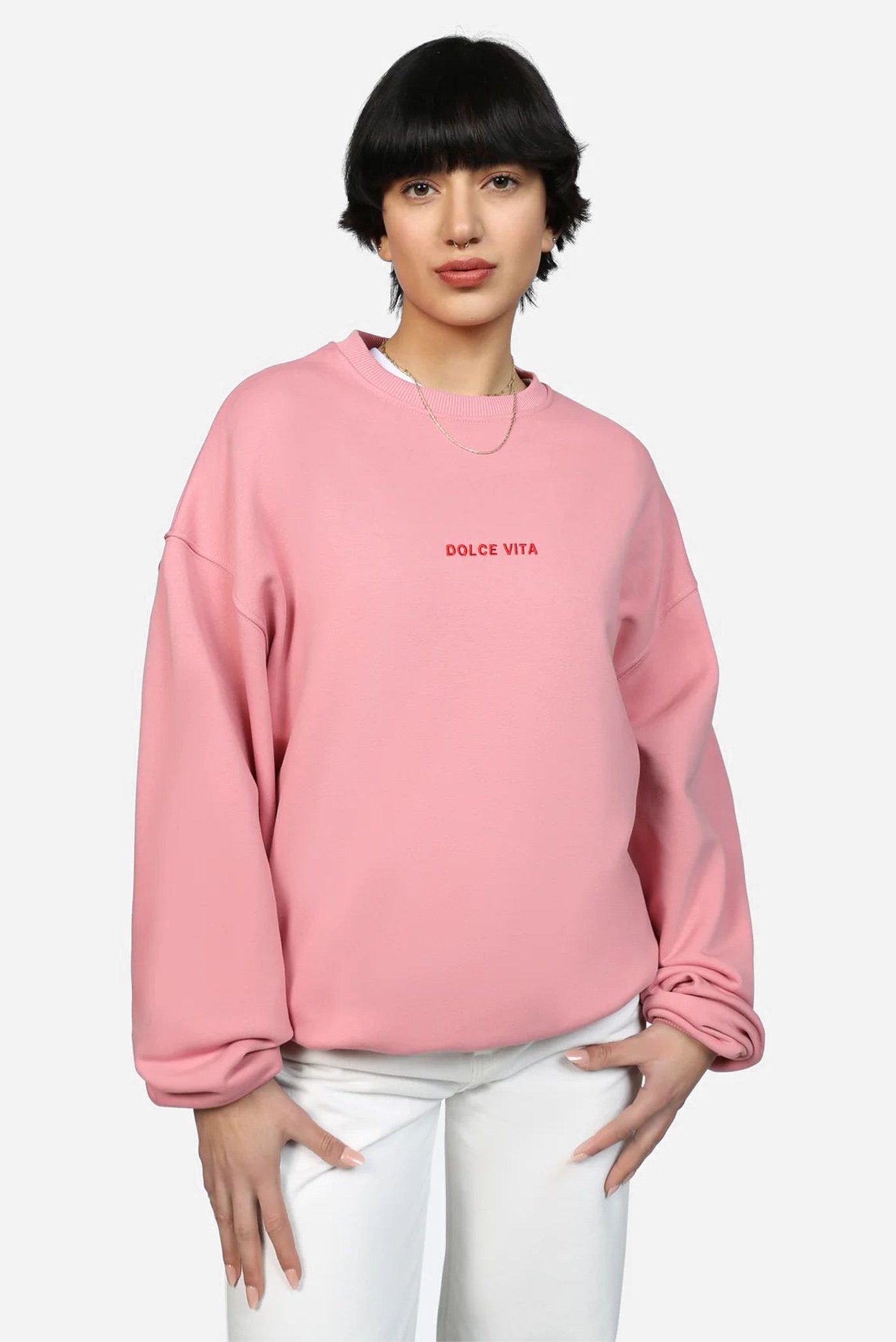 Женский розовый свитшот Dolce Vita Sweater - Rose 1