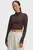 Жіночий темно-коричневий лонгслів Meridian Suede Effect LS