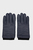 Мужские темно-синие кожаные перчатки CASHMERE LINED LEATHER GLOVES
