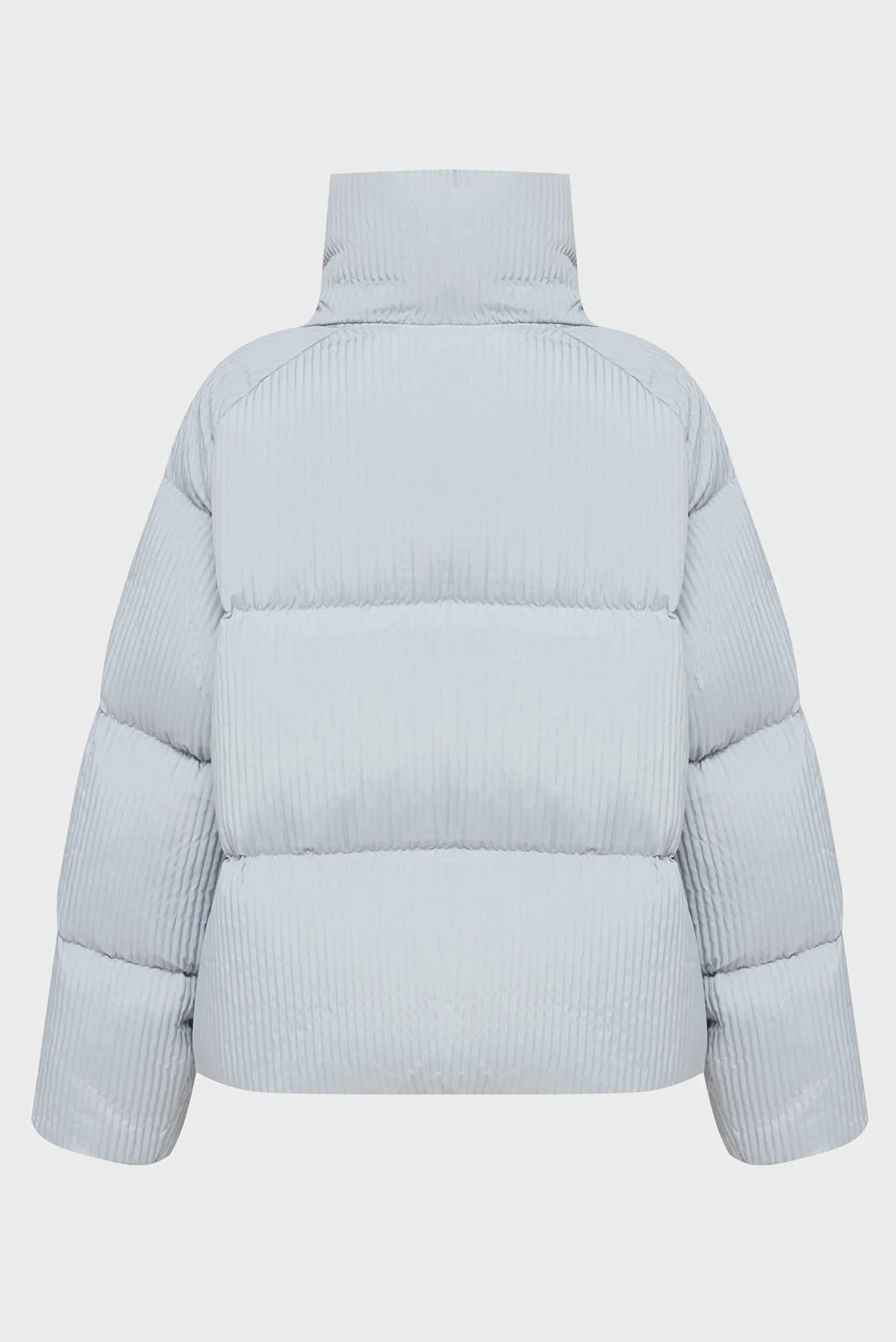 Женский голубой пуховик 8