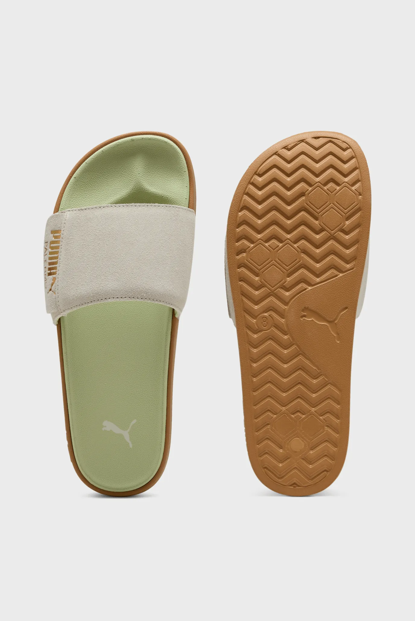 Сірі замшеві слайдери Leadcat 2.0 Palermo Foil Slides Unisex 4