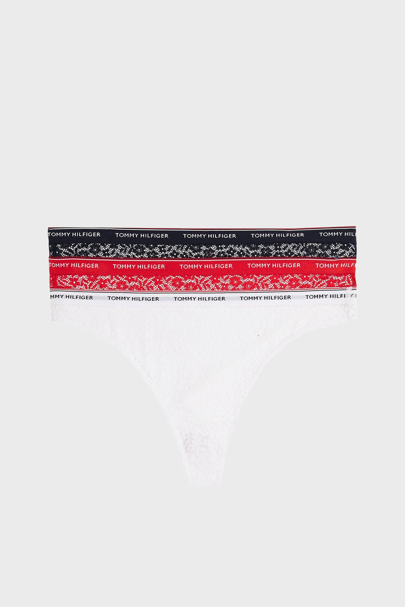 Женские трусики с узором (3 шт) PACK THONG LACE Разноцветный L Tommy Hilfiger UW0UW04896 Женские трусики с узором (3 шт) PACK THONG LACE Разноцветный L Tommy Hilfiger UW0UW04896