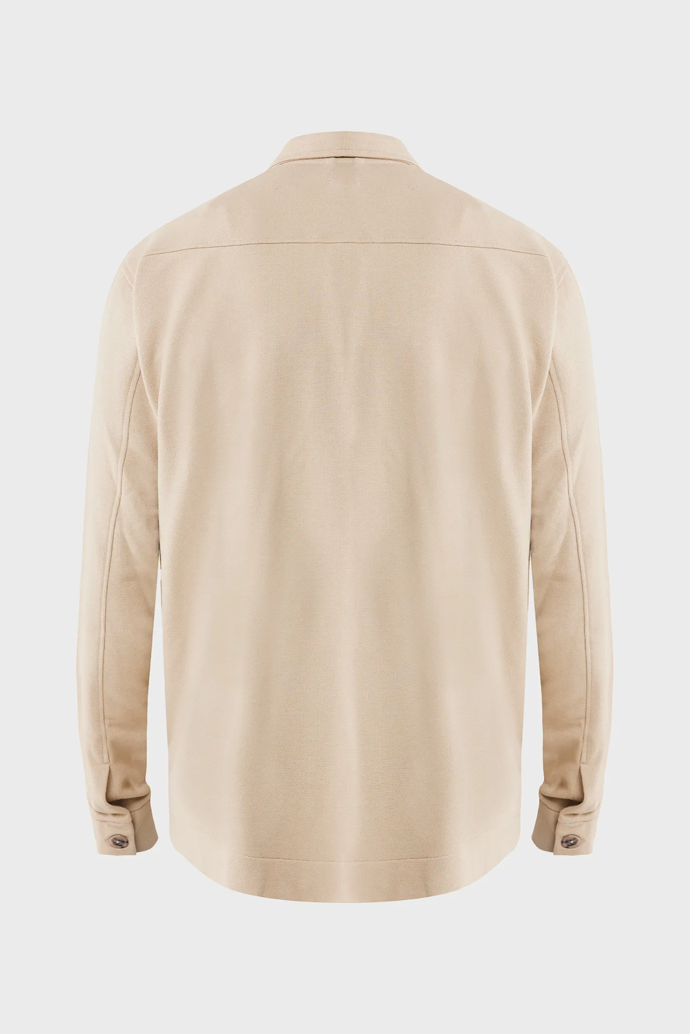 Чоловіча бежева сорочка-пальто 6