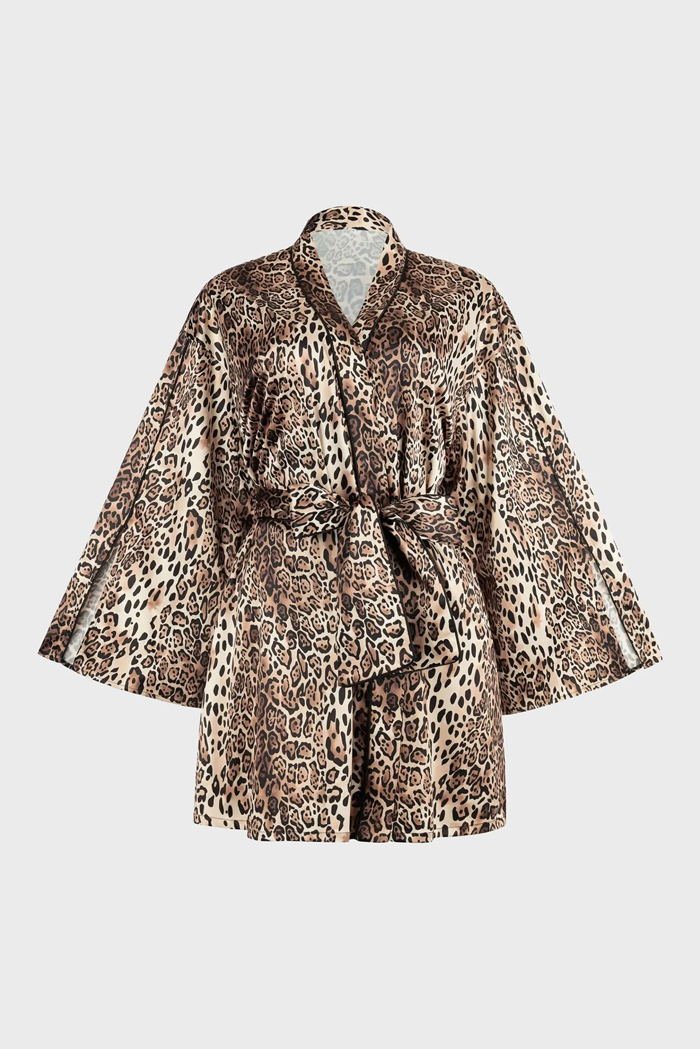 Женский бежевый пеньюар с узором 1