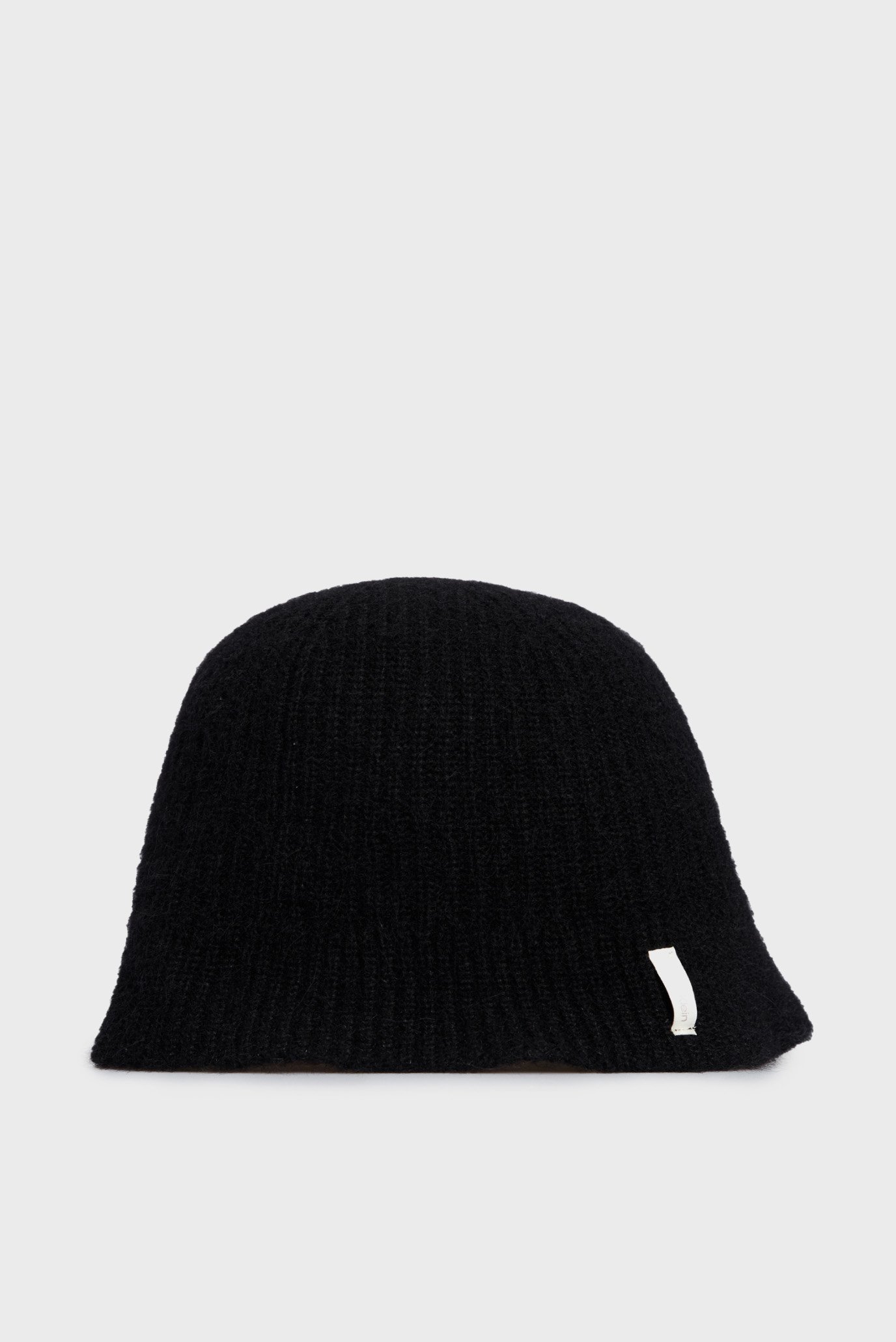 Женская черная шапка WOVEN LABEL SOFT WOOL CLOCHE HAT 1