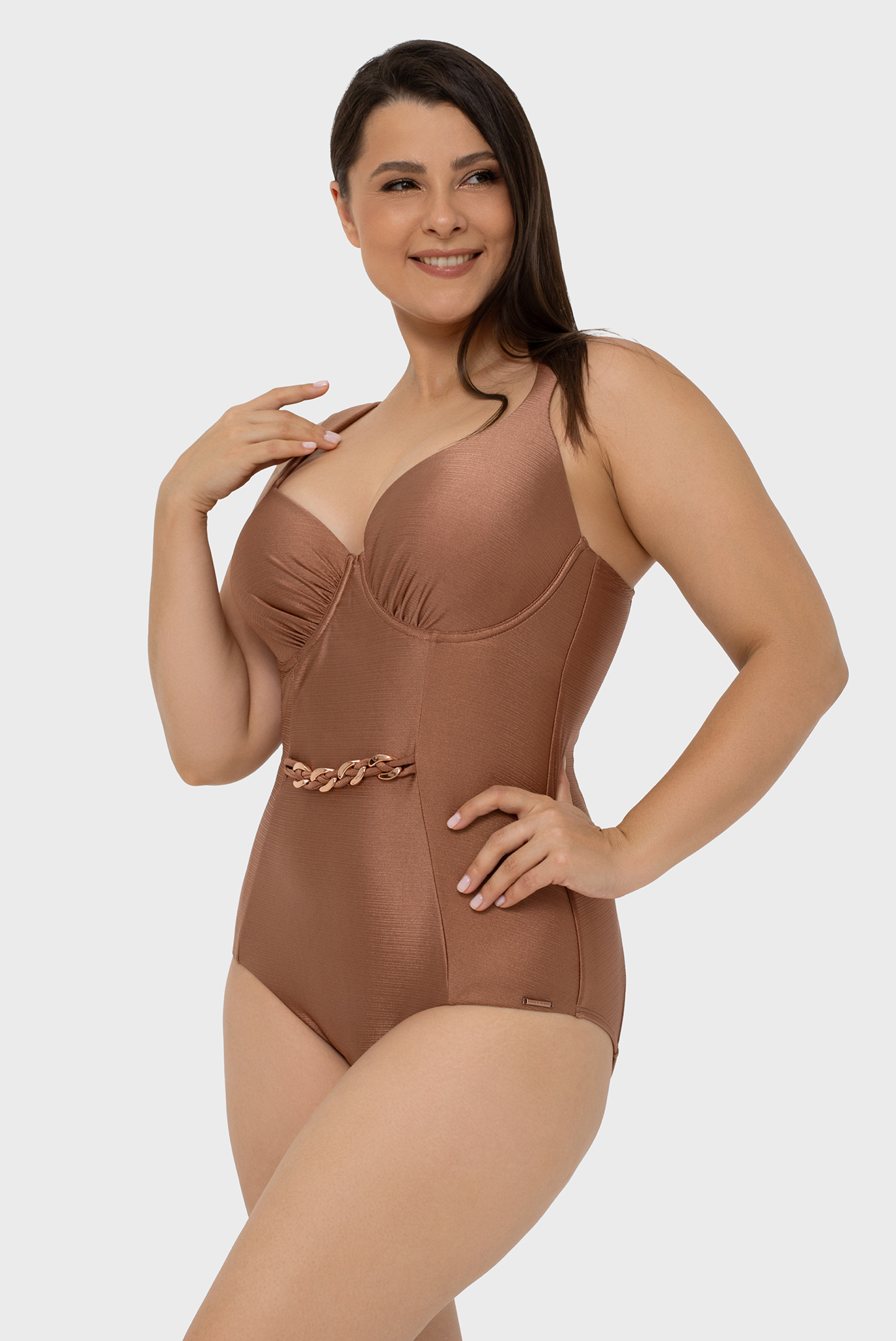 Женский коричневый купальник Коричневый 44F MARC&ANDRE L2502-YP-481 Женский коричневый купальник Коричневый 44F MARC&ANDRE L2502-YP-481
