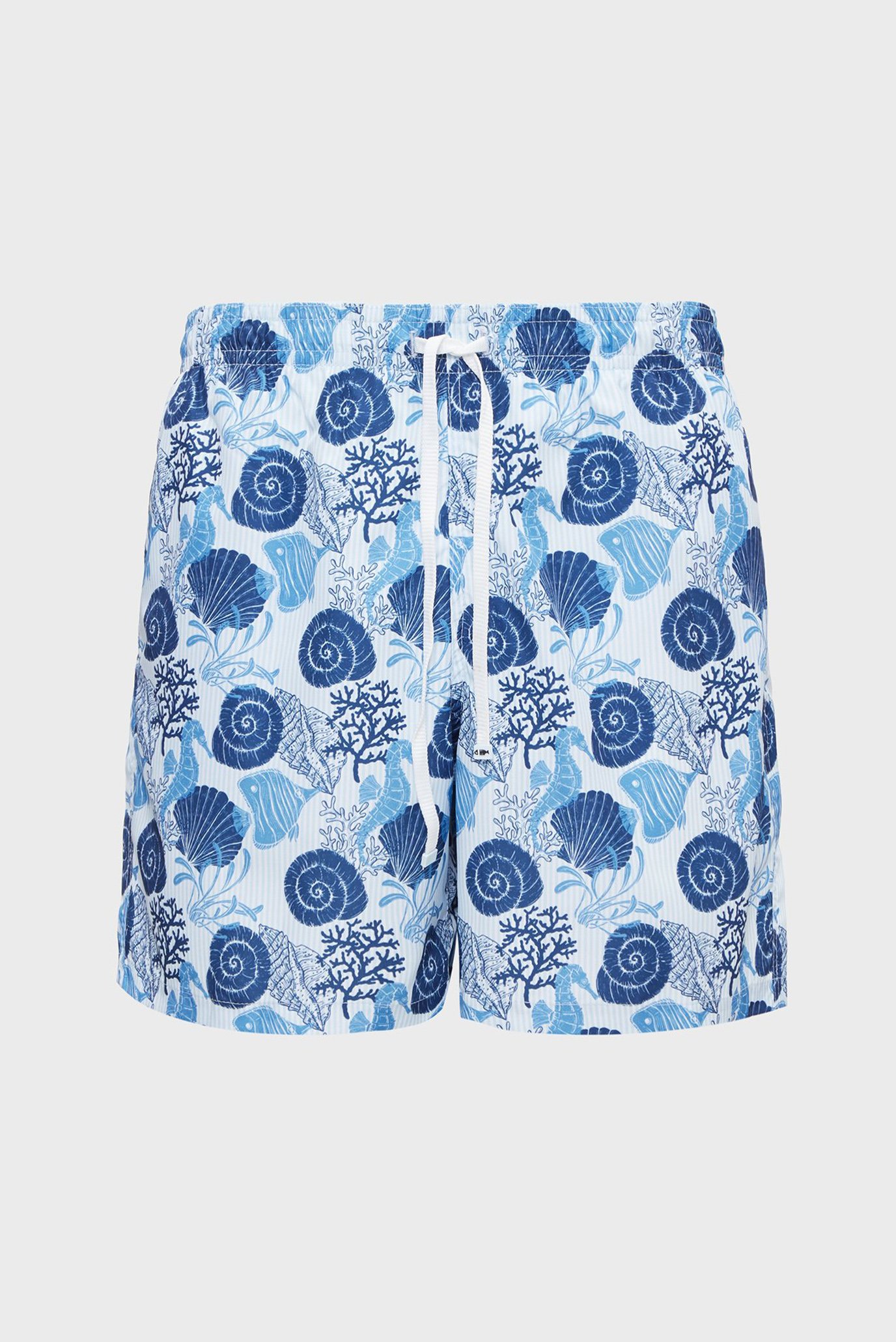 Мужские голубые плавательные шорты с узором 1