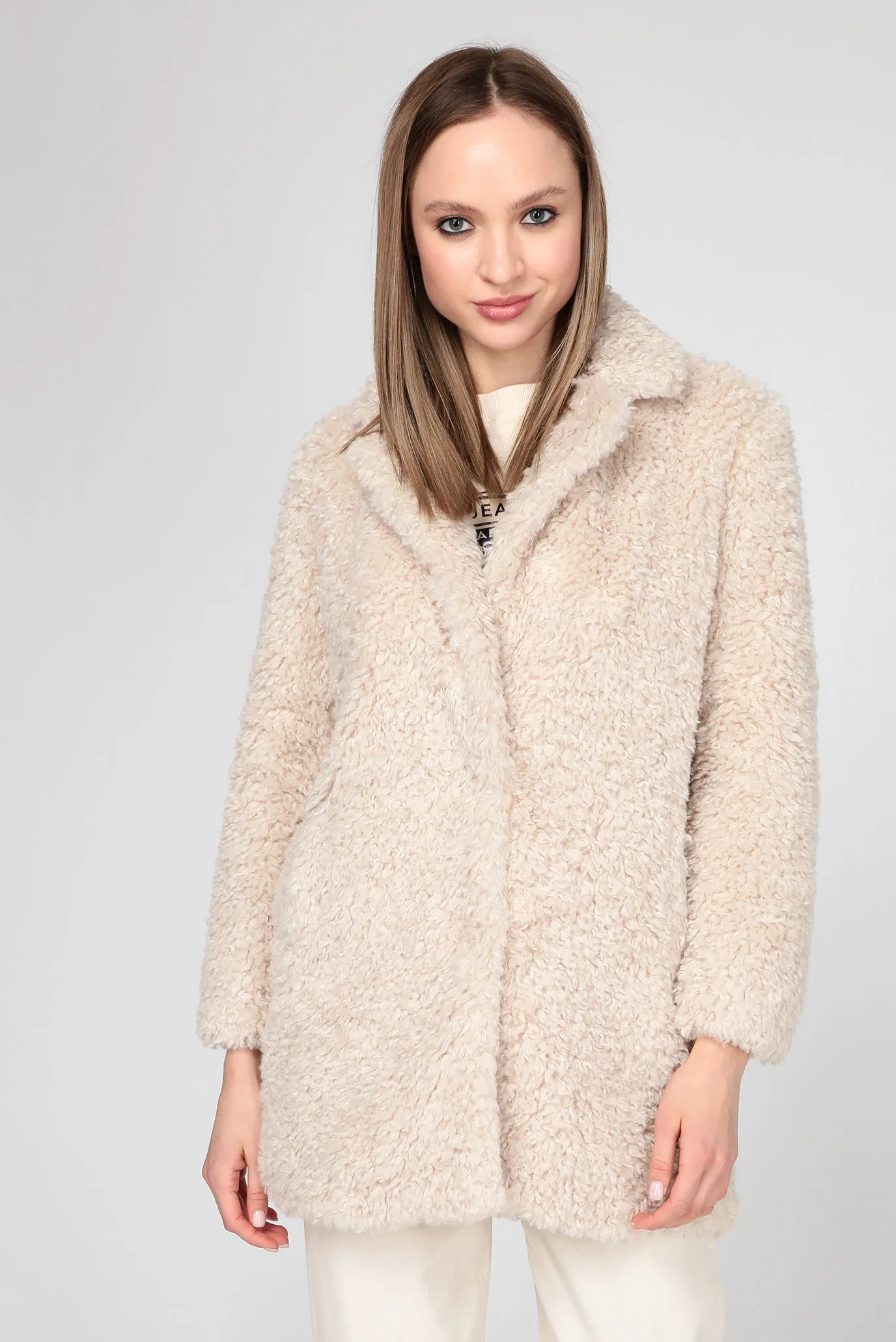 Женская бежевая шуба GRETTA Pepe Jeans PL401860 — MD-Fashion