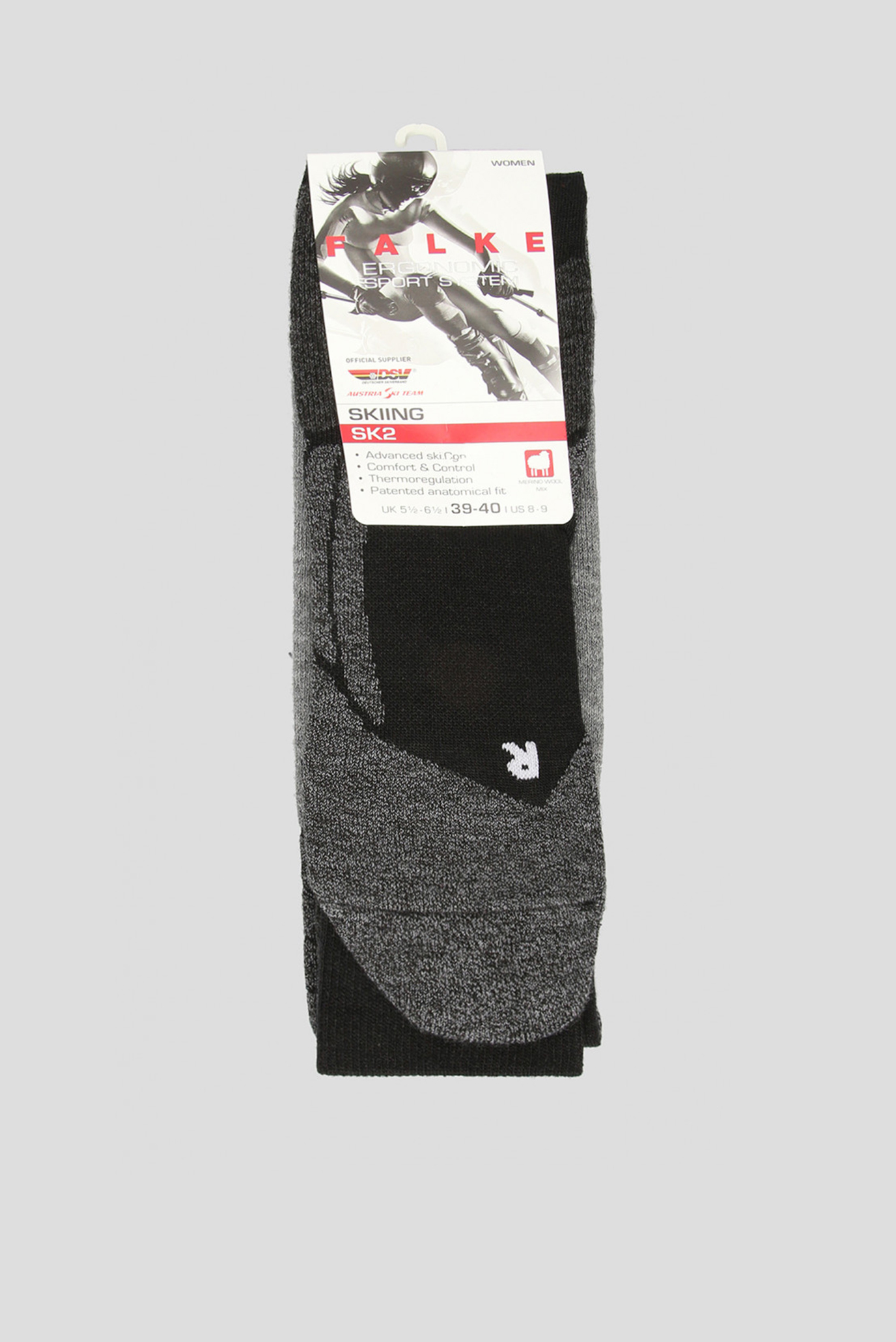 Женские лыжные носки с узором SK2 1