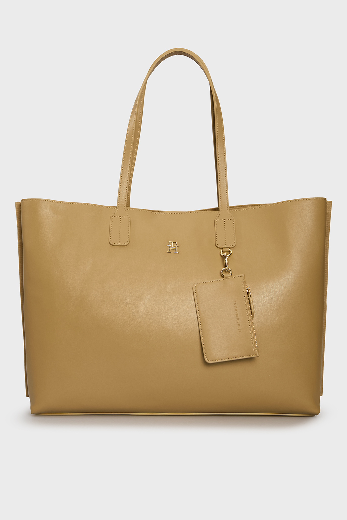 Женская бежевая сумка TH DISTINCT TOTE 1