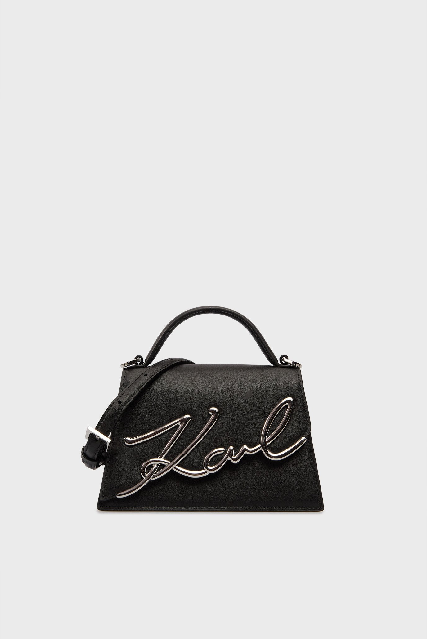 Женская черная кожаная сумка signature Черный ONESIZE Karl Lagerfeld A1W30038 Женская черная кожаная сумка signature Черный ONESIZE Karl Lagerfeld A1W30038