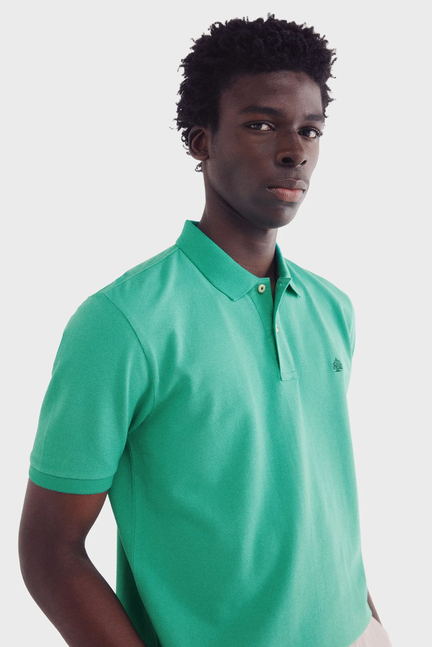 Мужское зеленое поло 2