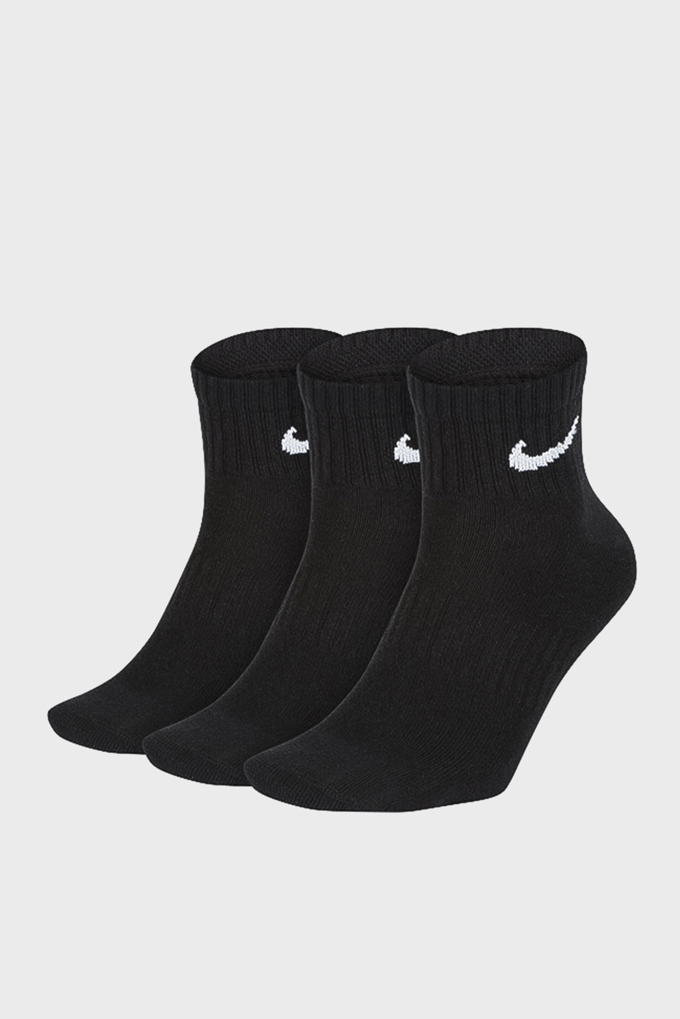 Черные носки (3 пары) Everyday Lightweight Ankle 1