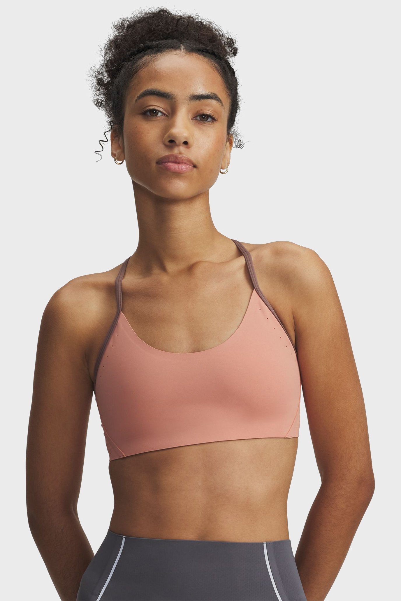 Женский пудровый топ UA Halo Bonded Bra Розовый XS Under Armour 6009068-696 Женский пудровый топ UA Halo Bonded Bra Розовый XS Under Armour 6009068-696