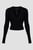 Женский черный пуловер