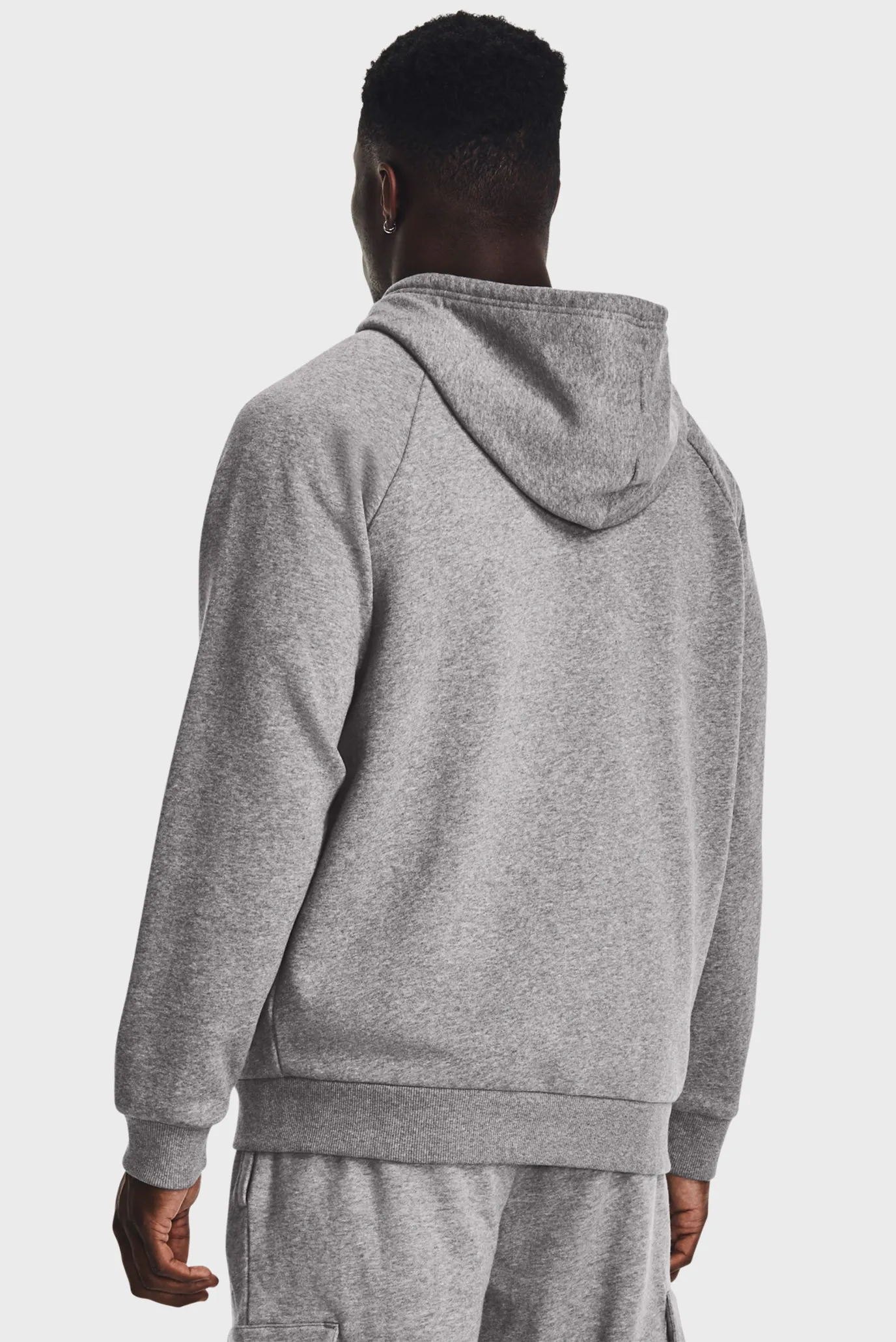 Чоловіче сіре худі UA Rival Fleece FZ Hoodie 3