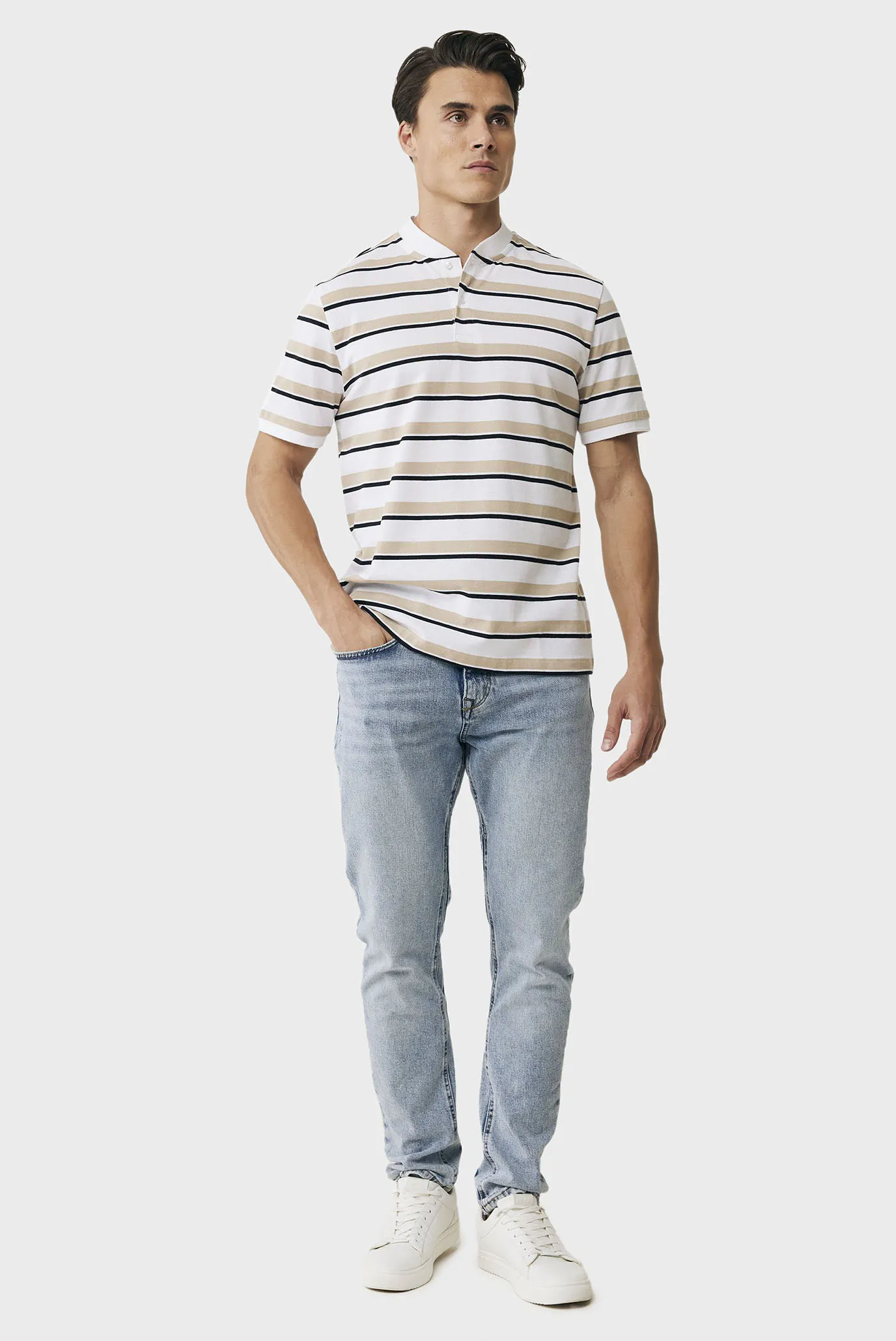 Чоловіче поло у смужку 2