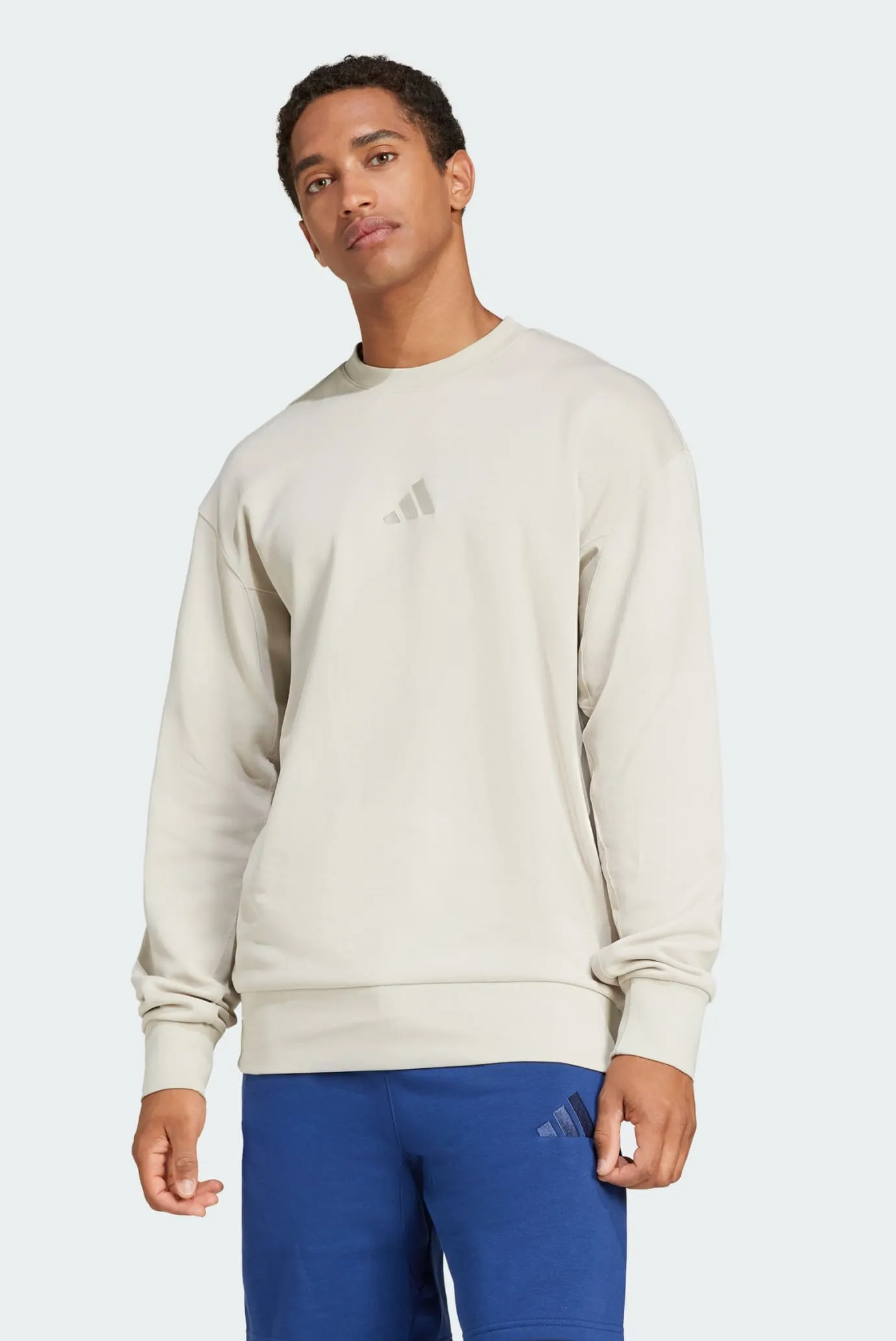 Мужской белый свитшот ALL SZN French Terry Crew 1