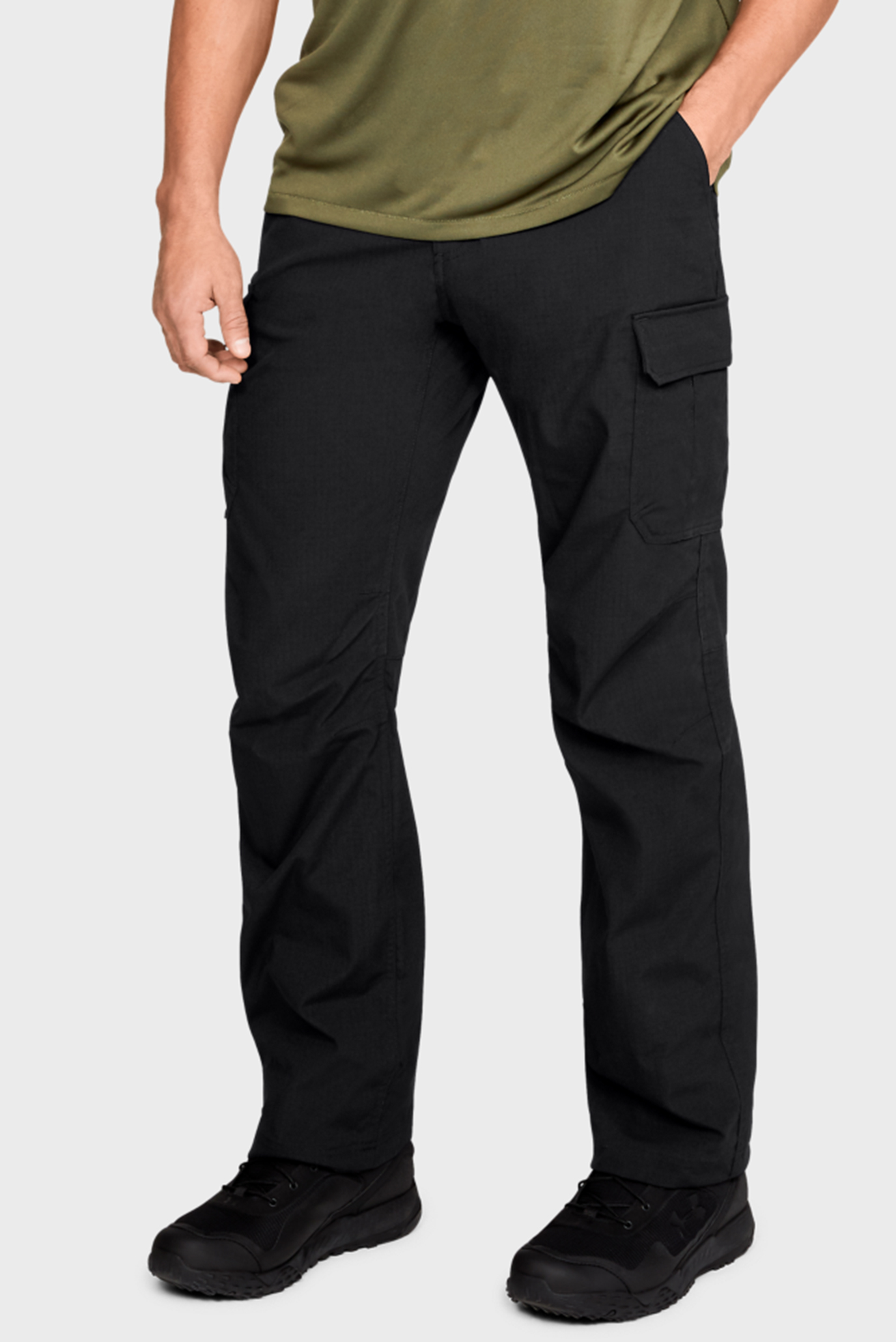Мужские черные спортивные брюки UA Tac Patrol II-BLK 1