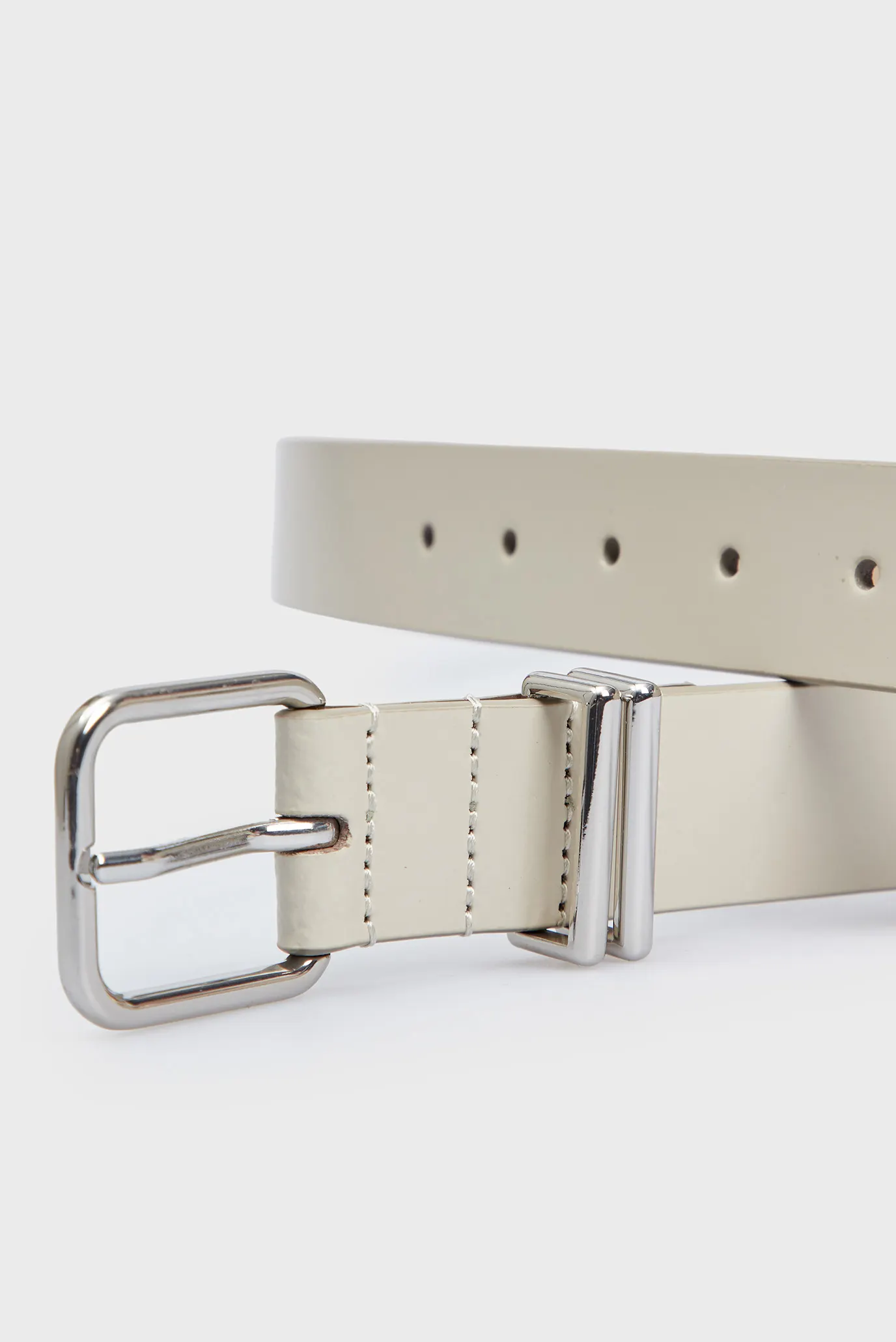 Жіночий білий шкіряний ремінь TJW HERITAGE 3.0 3