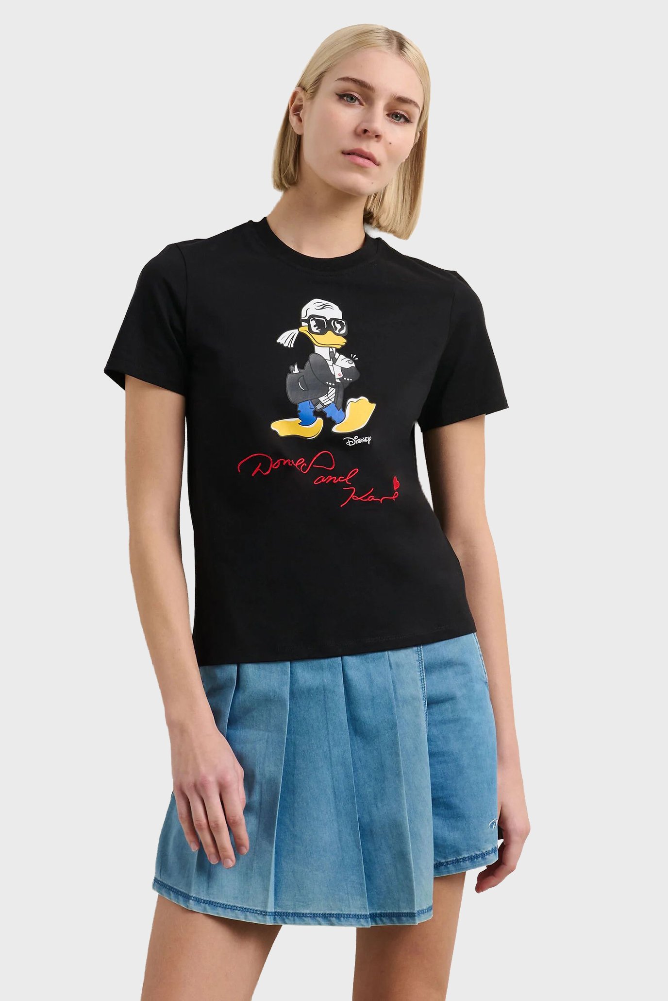 Женская черная футболка KL X DISNEY Черный XS Karl Lagerfeld A3W17090 Женская черная футболка KL X DISNEY Черный XS Karl Lagerfeld A3W17090