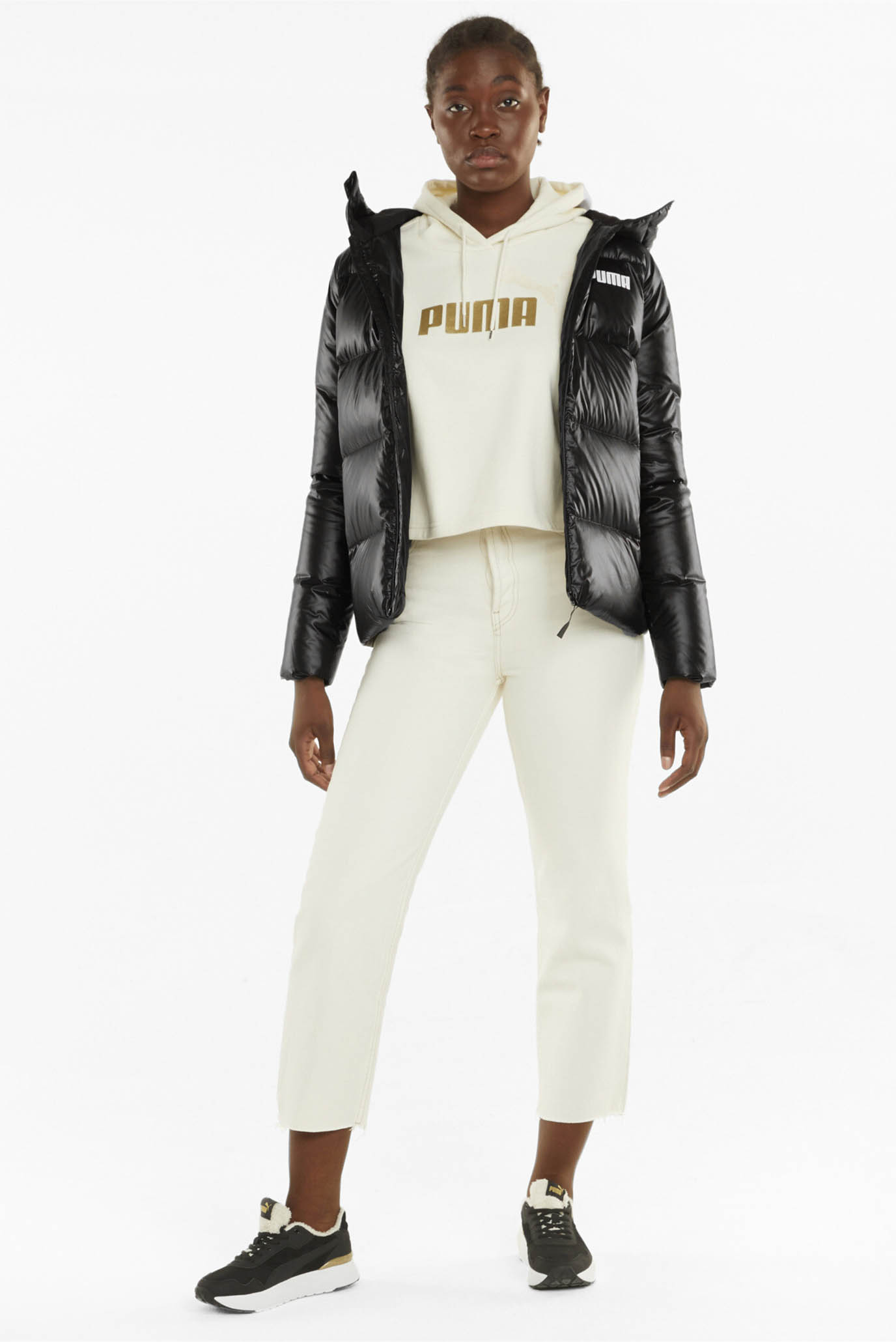 Puma puffer shop jacket women's