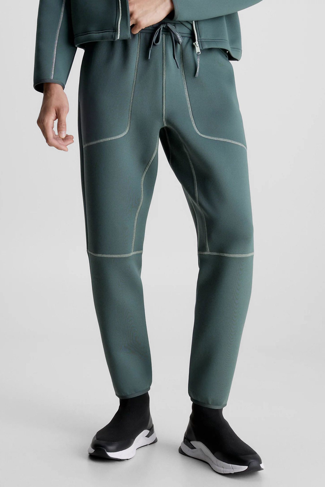Чоловічі зелені спортивні штани KNIT PANT 1