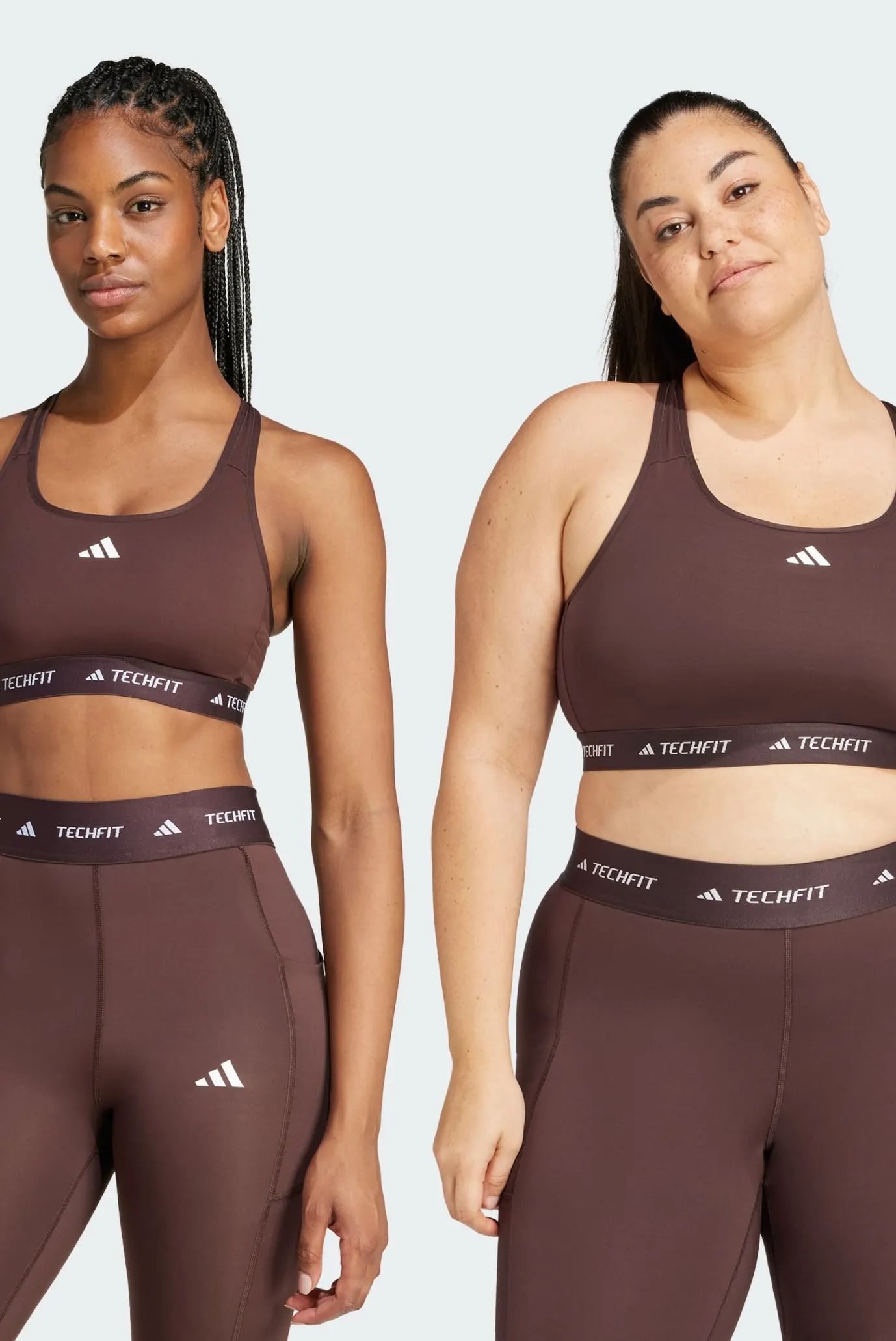 Жіночий коричневий топ Techfit Medium-Support 3