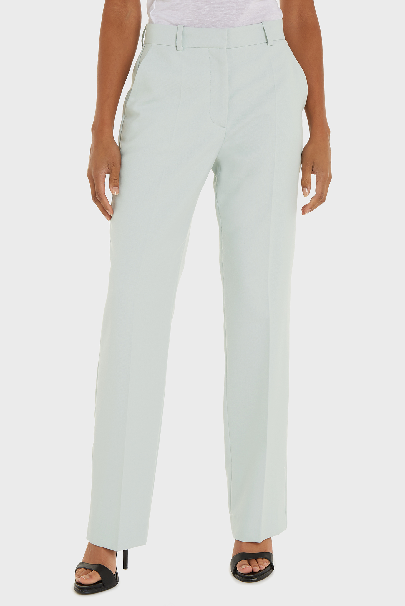 Женские мятные брюки ESSENTIAL Ментоловый 36 Calvin Klein K20K206879 Женские мятные брюки ESSENTIAL Ментоловый 36 Calvin Klein K20K206879